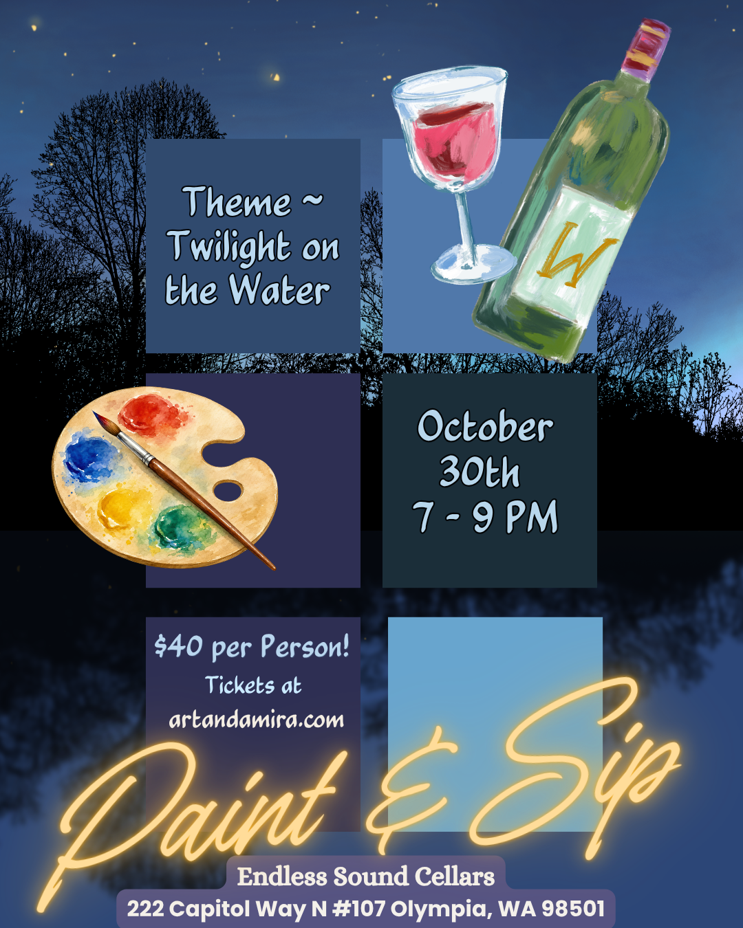 Paint and Sip - October 30th!