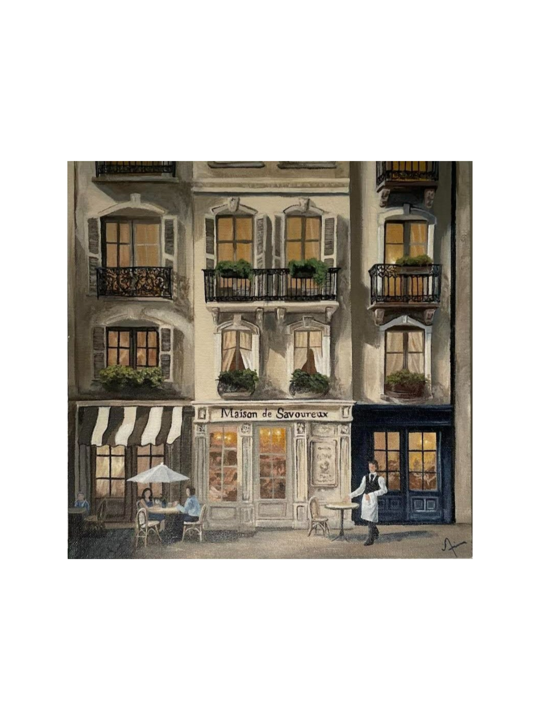 Sold - Au Cafe de la Rue
