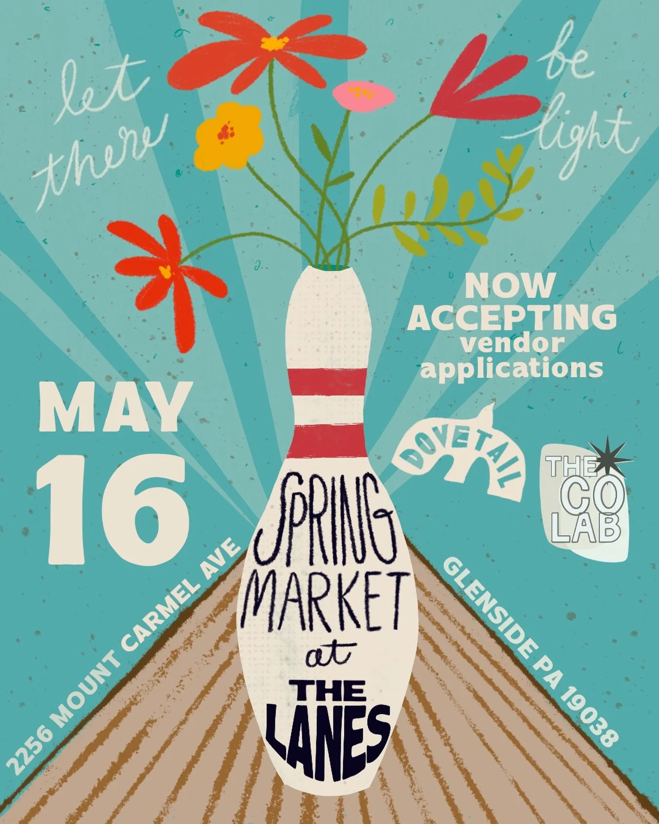 🎺 Excited to announce that we are currently accepting applications for vendors at our first Spring Market at The Lanes this May! Are you a local maker, artist, jeweler, et al and want to vend in our new space? Apply now on our website! We&rsquo;re e