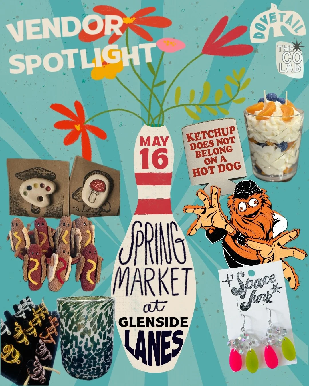 Happy Tuesday! We&rsquo;ve got a few weeks until our Spring Market at Glenside Lanes on Saturday 5/16, and here are more of the awesome vendors who will be there! 

🪐 @joanna_squigley &bull; Space Junk jewelry &amp; other goodies, all made by hand i