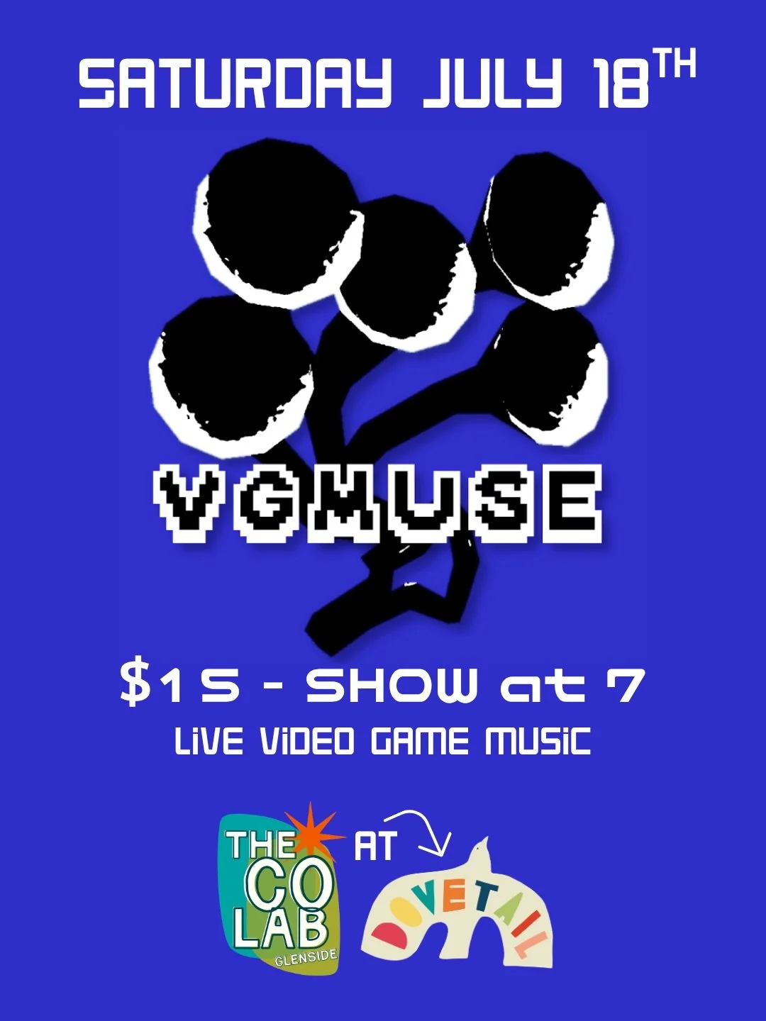 Hey guess what - we&rsquo;re starting to have shows again. We can&rsquo;t wait any longer to have live music in the space, so we&rsquo;re using The Dovetail to host intimate shows 💛 Starting back with VGMuse on Saturday July 18th! All ages / $15 adv