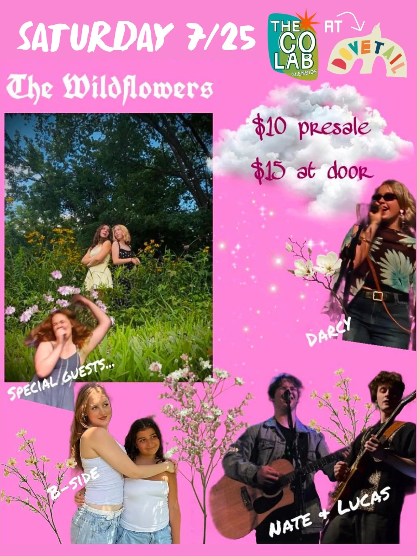 The CO Lab in Glenside is so happy to be hosting the Wildflowers for a summer residency this year! Make sure you stop by on 7/25 for fabulous original music from the Wildflowers and Friends, delicious beverages from the Raven Cafe, and exceptional wa