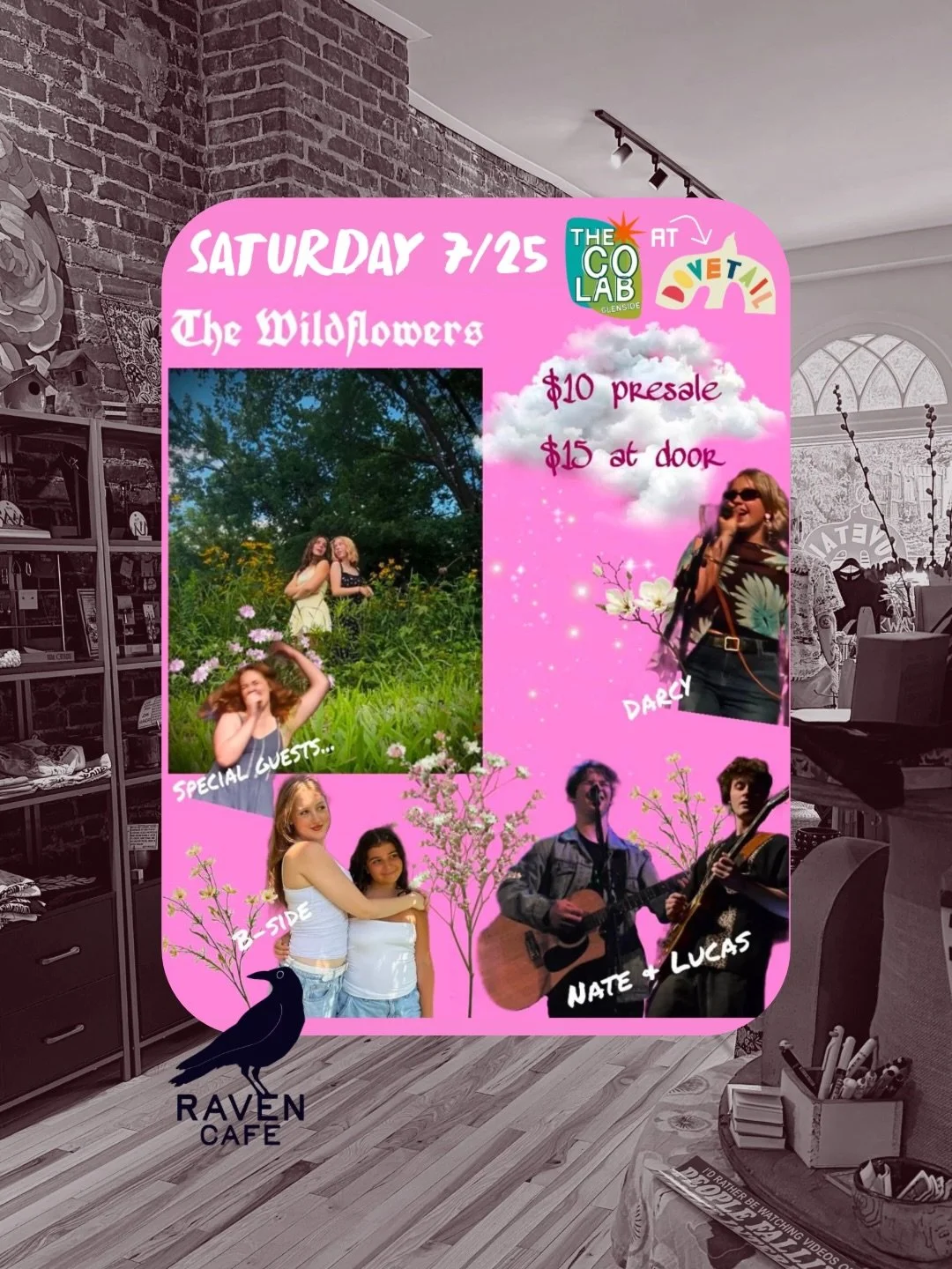 Show reminder 🚨 The Wildflowers &amp; Friends are sharing their music with us LIVE this Saturday 7/25!!! 🌼 Doors at 6 / Music at 7 / $10 presale / $15 at the door / all ages 🌼 

@the.wildflowers_band are seventeen year old singer-songwriters from 