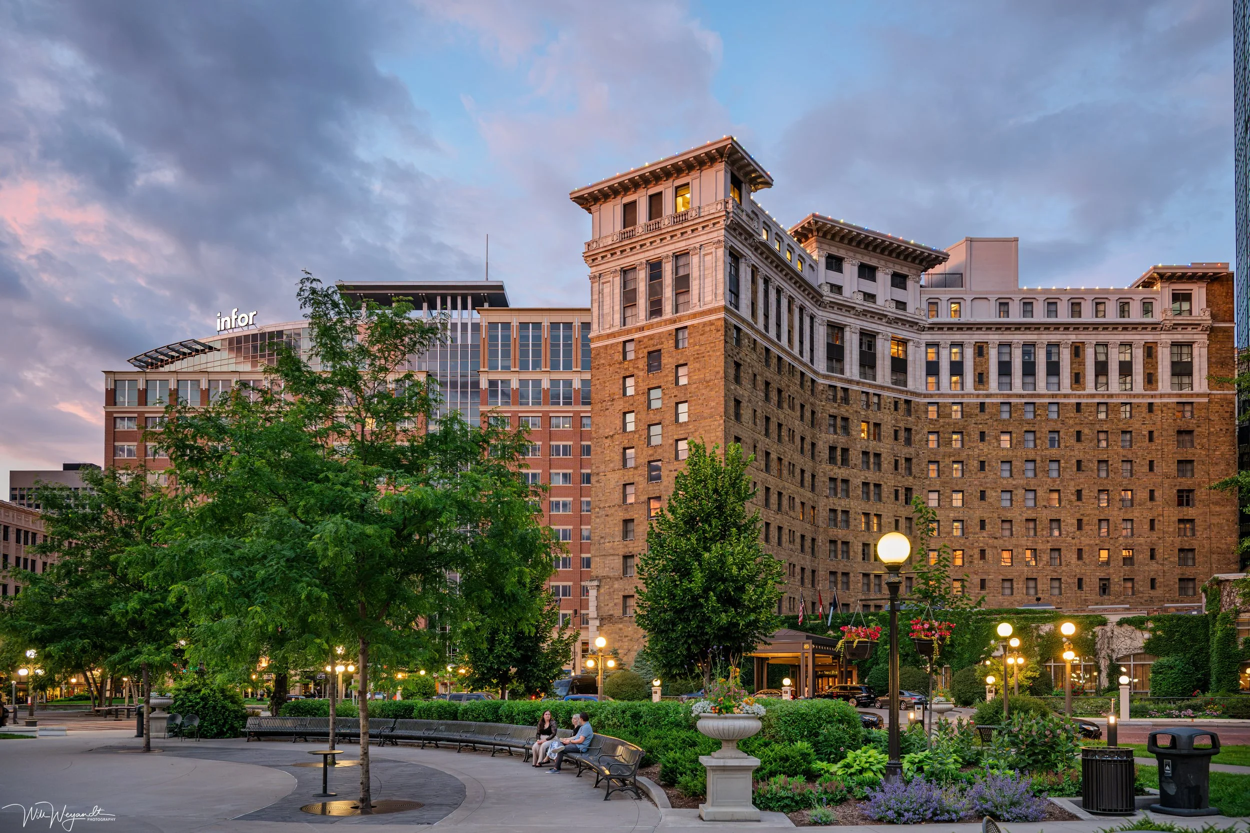 St. Paul Hotel and 
Rice Park
