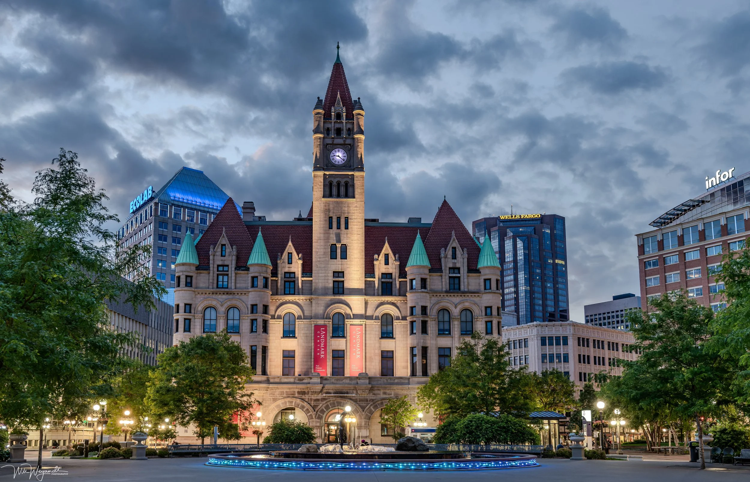Landmark Center and Rice Park