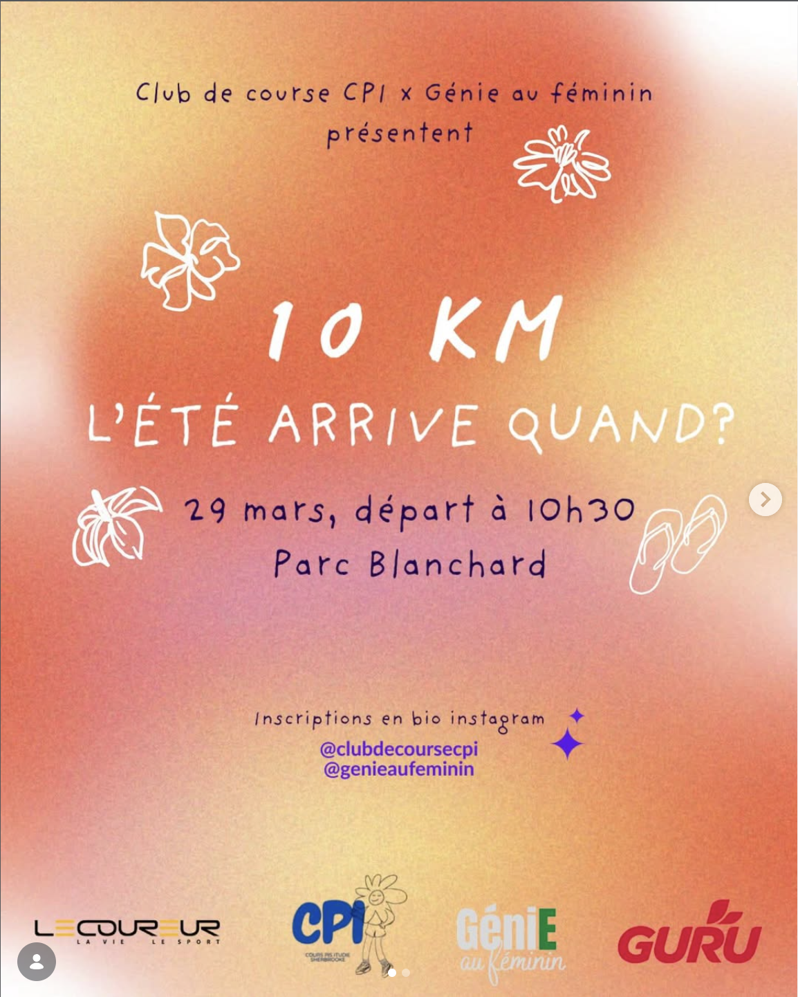 Course 10km avec CPI