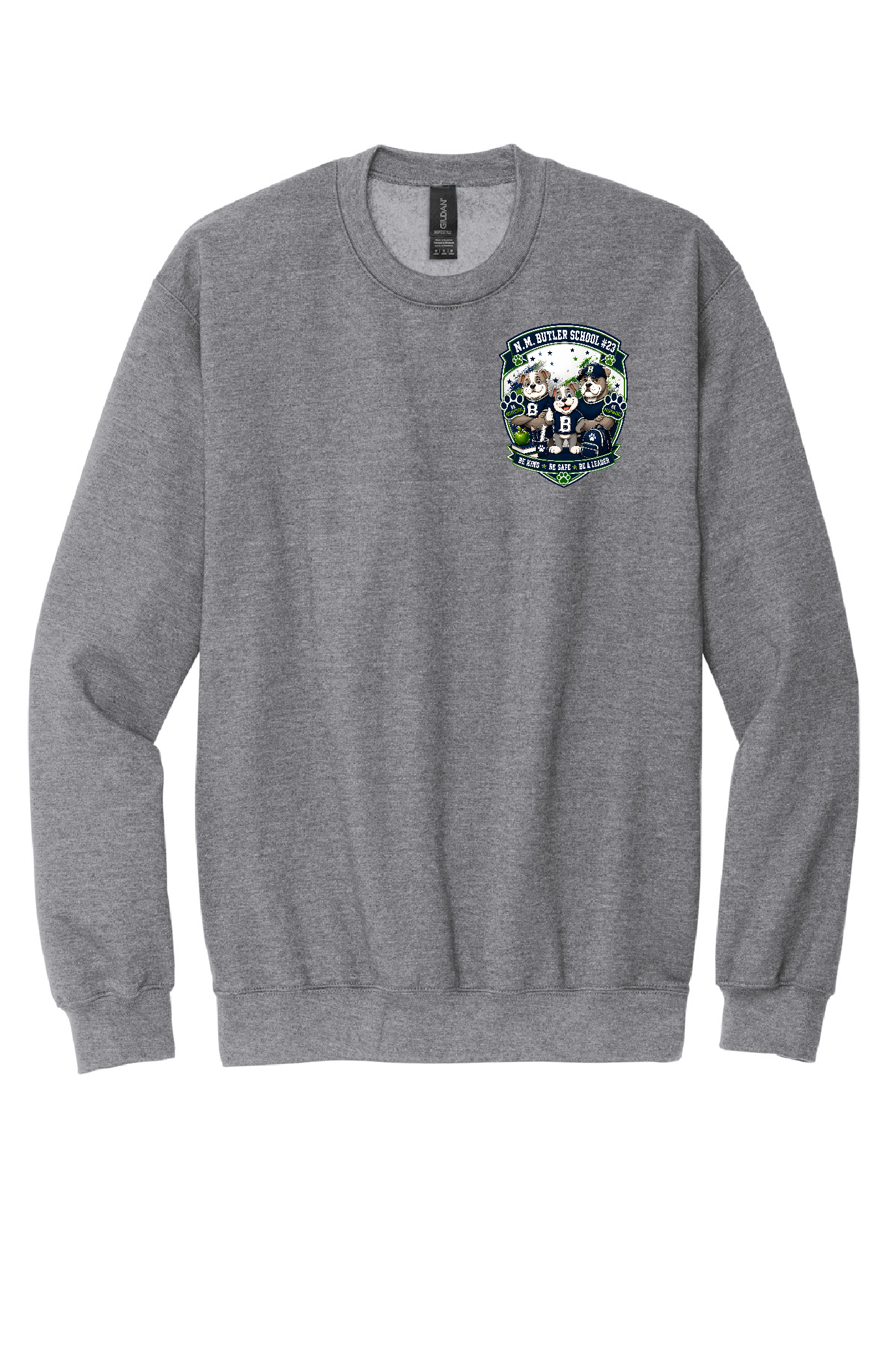Bulldog Crewneck-Gray