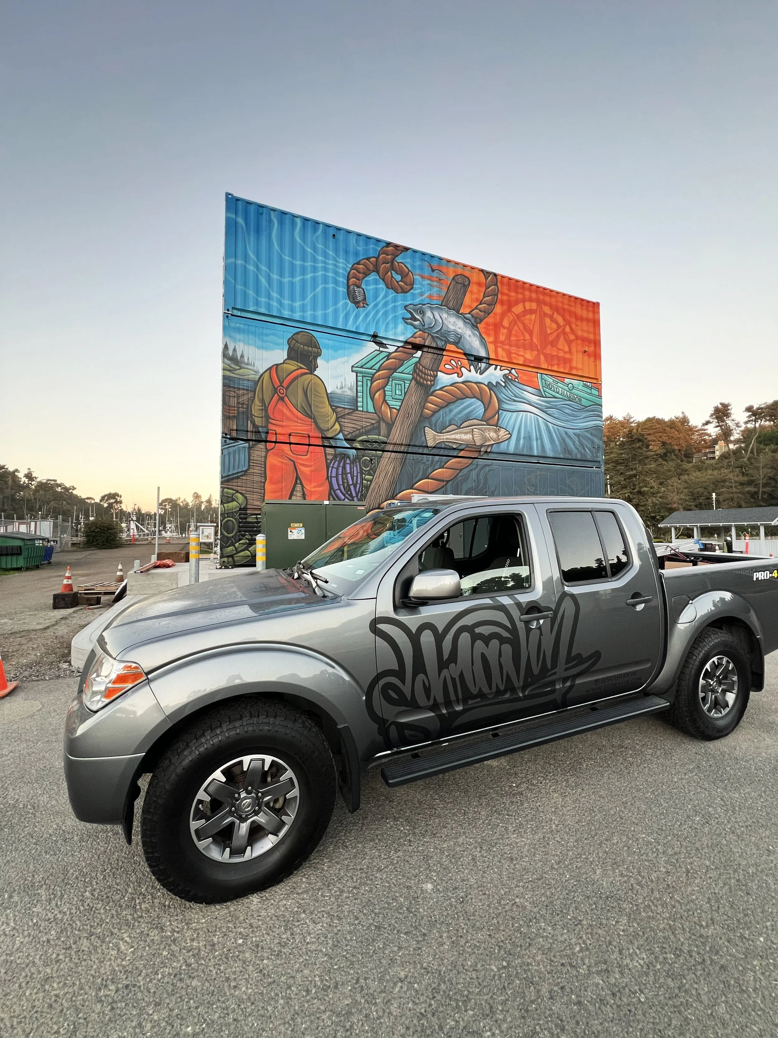 30'x40'  Ice House Mural Noyo Harbor Fort Bragg