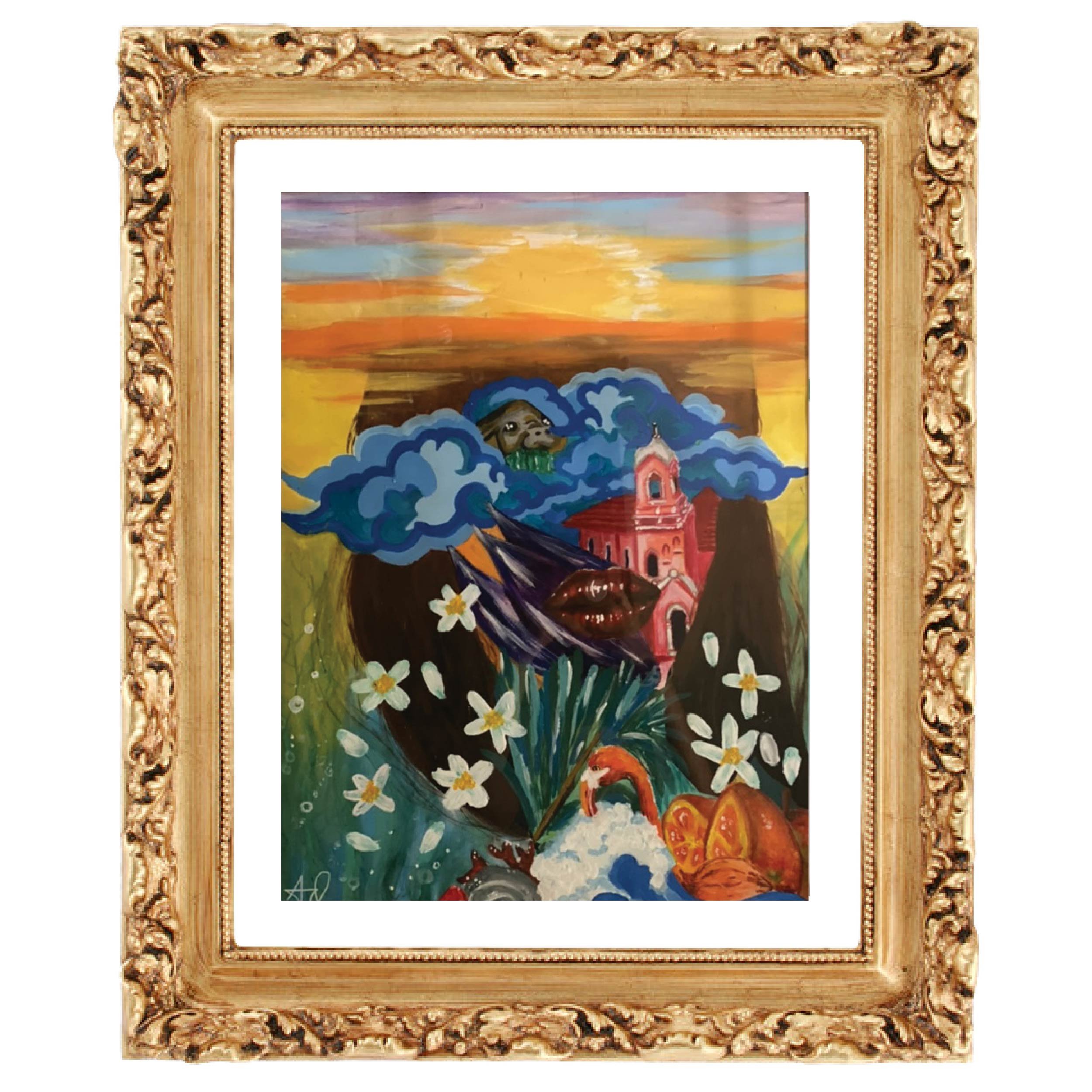 florida Saint Petersburg acrylic painting illustration series art by arra