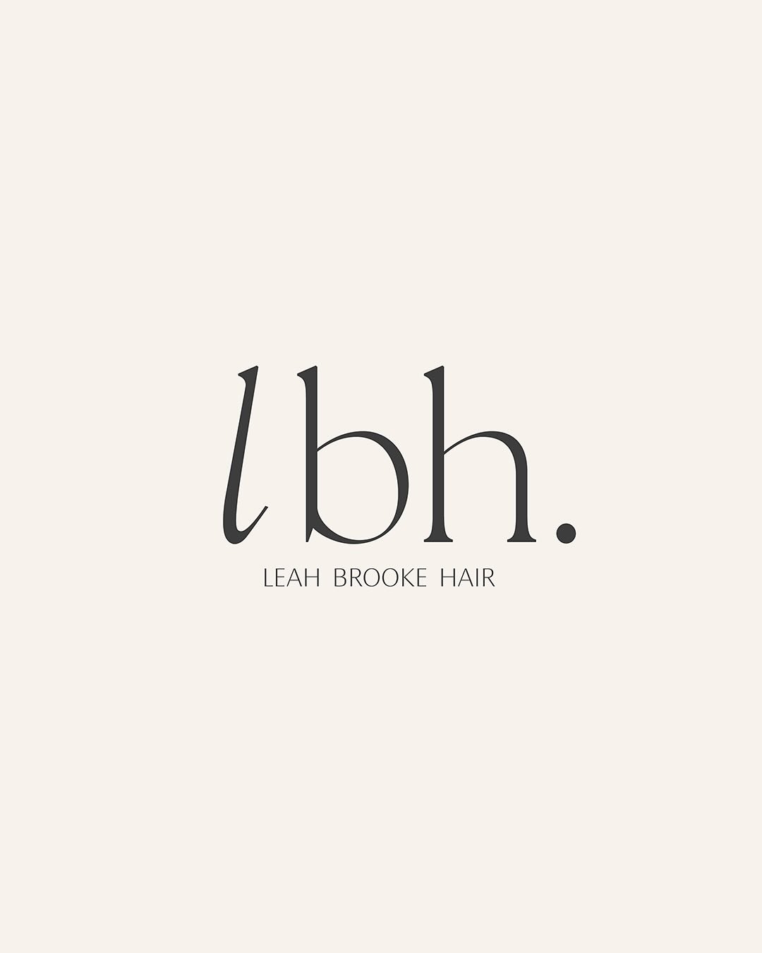 a classic + clean brand refresh for @_lbhair_ 🫧