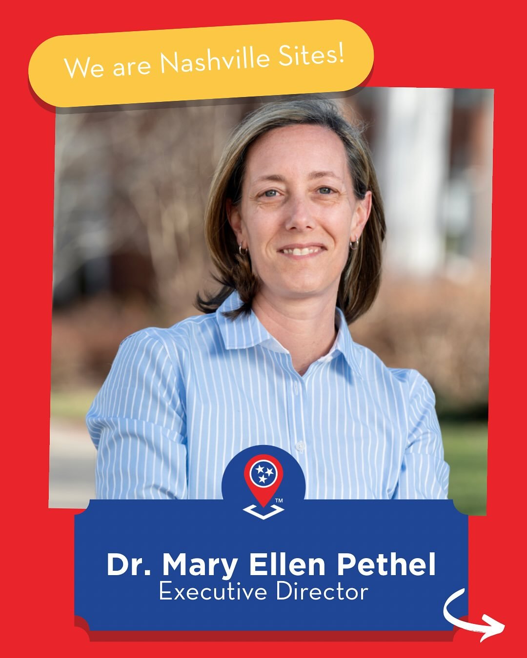 It&rsquo;s time to meet another important person behind your favorite Nashville Sites tour! This time it&rsquo;s Executive Director Dr. Mary Ellen Pethel. Dr. Pethel is also an Associate Professor in the Global Honors Program at Belmont University. S