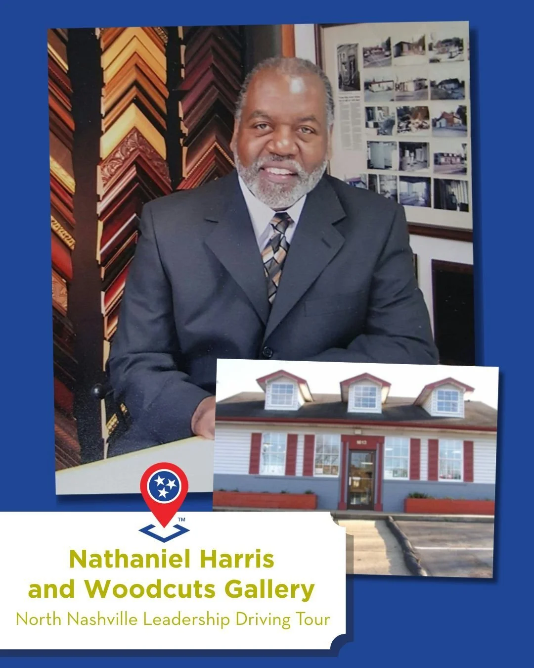 Woodcuts Gallery &amp; Framing opened on September 23, 1987, the result of Nathaniel (Nate) Harris&rsquo;s vision and determination. An engineer with a passion for woodworking, Harris began framing artwork in his garage before taking on the challenge