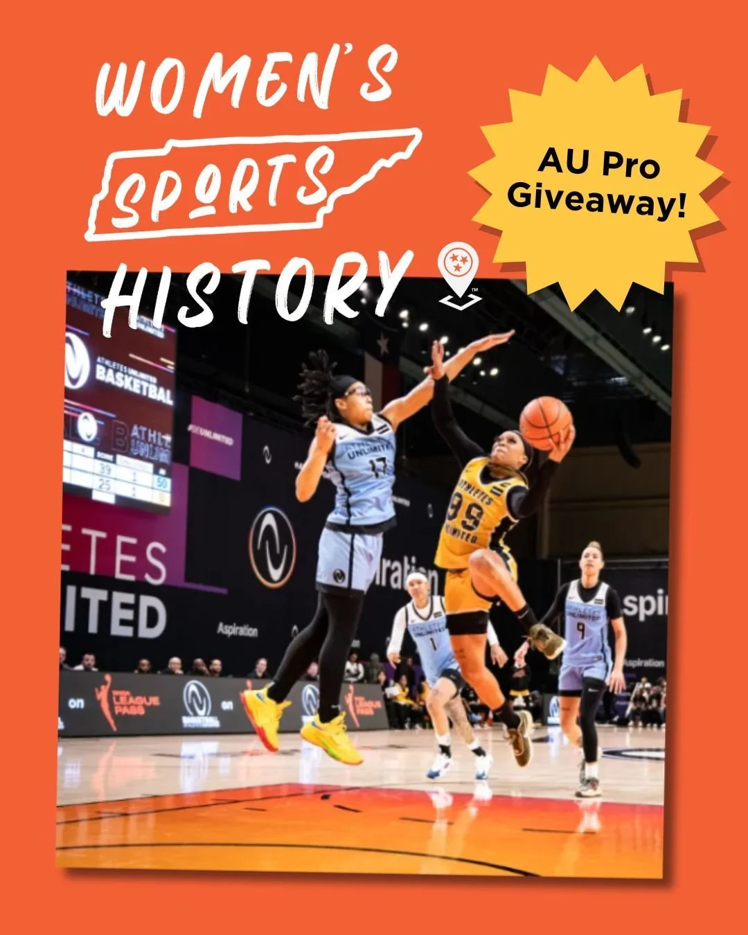GIVEAWAY TIME!
In honor of the start of Women&rsquo;s History Month, we&rsquo;re sending 2 followers to the AU Pro Women&rsquo;s Basketball Championship Game on Sunday, March 1!

There&rsquo;s no better way to kick off March than by cheering on these