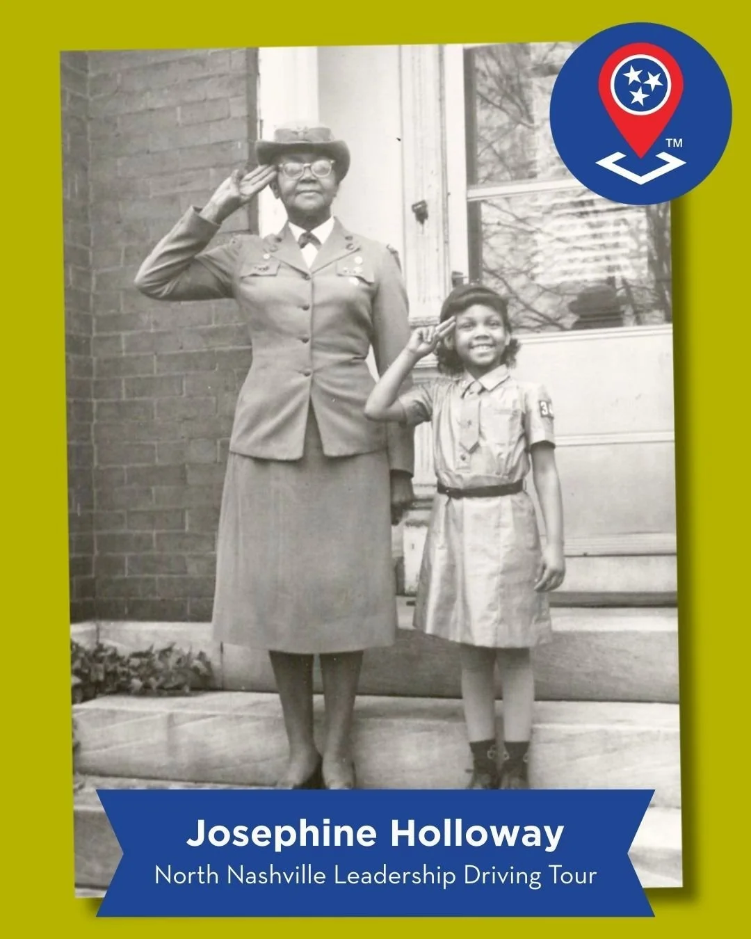 Josephine Groves Holloway devoted her life to expanding opportunities for African American girls in Nashville. Born in 1898 and educated at Fisk University, Holloway joined the Girl Scouts in 1923 after training with founder Juliette Gordon Low. She 