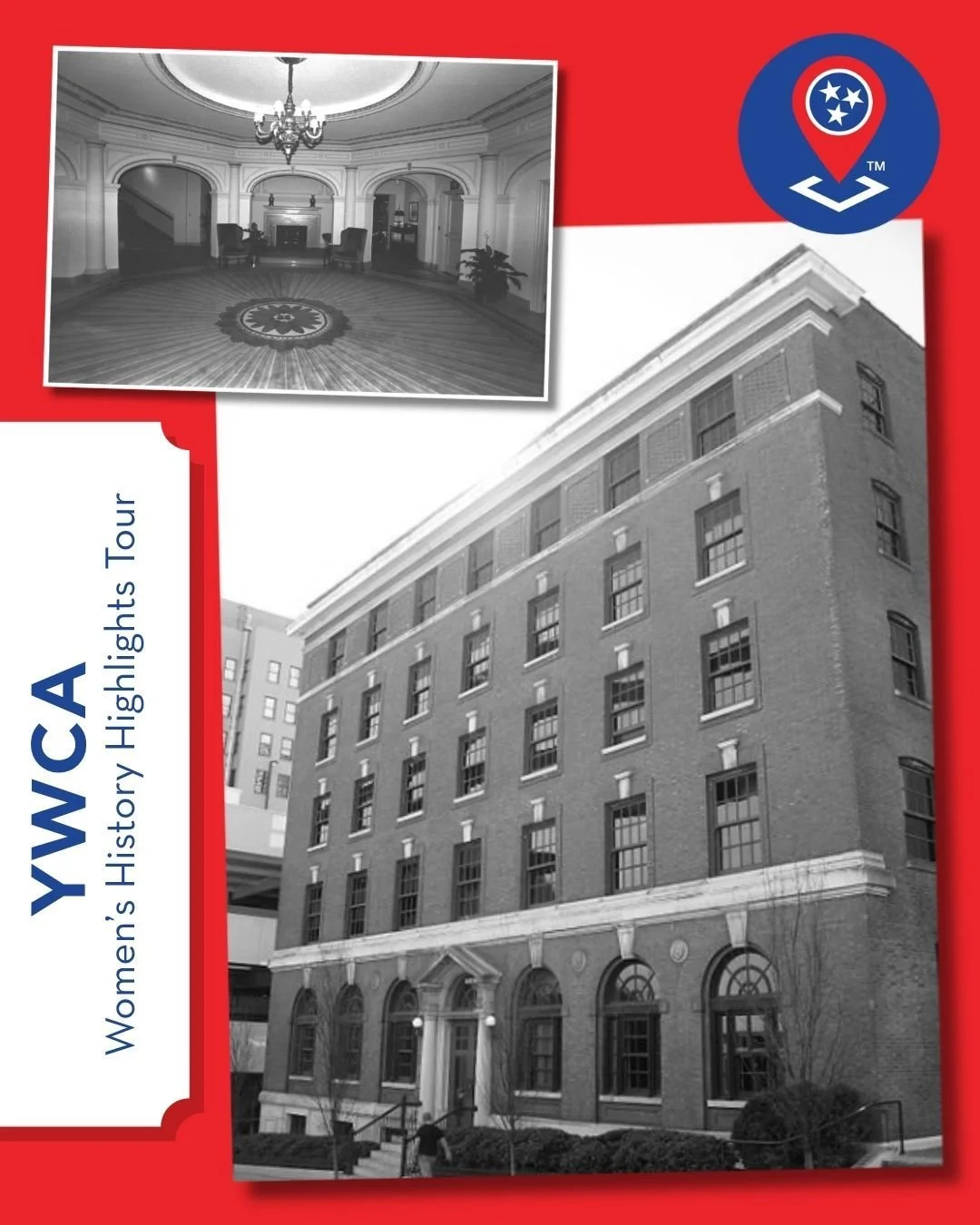 The Nashville YWCA building at 211 7th Avenue North, completed in 1911, reflects the city&rsquo;s early efforts to support working women during a period of rapid growth. Designed in the Georgian Revival style with limestone and brick detailing, it wa