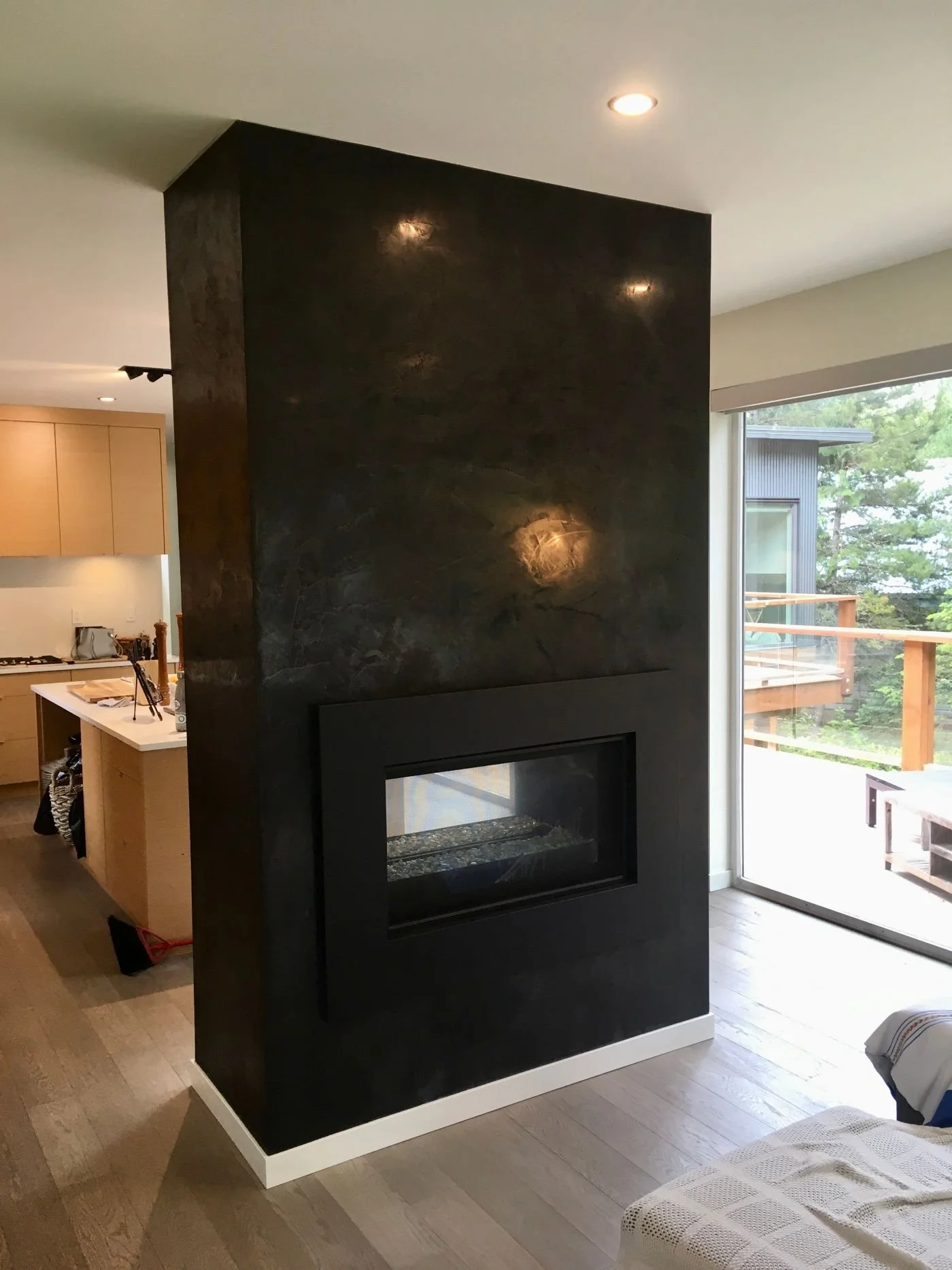 Lime Marmorino Classico | Fireplace | Black Tusk Village