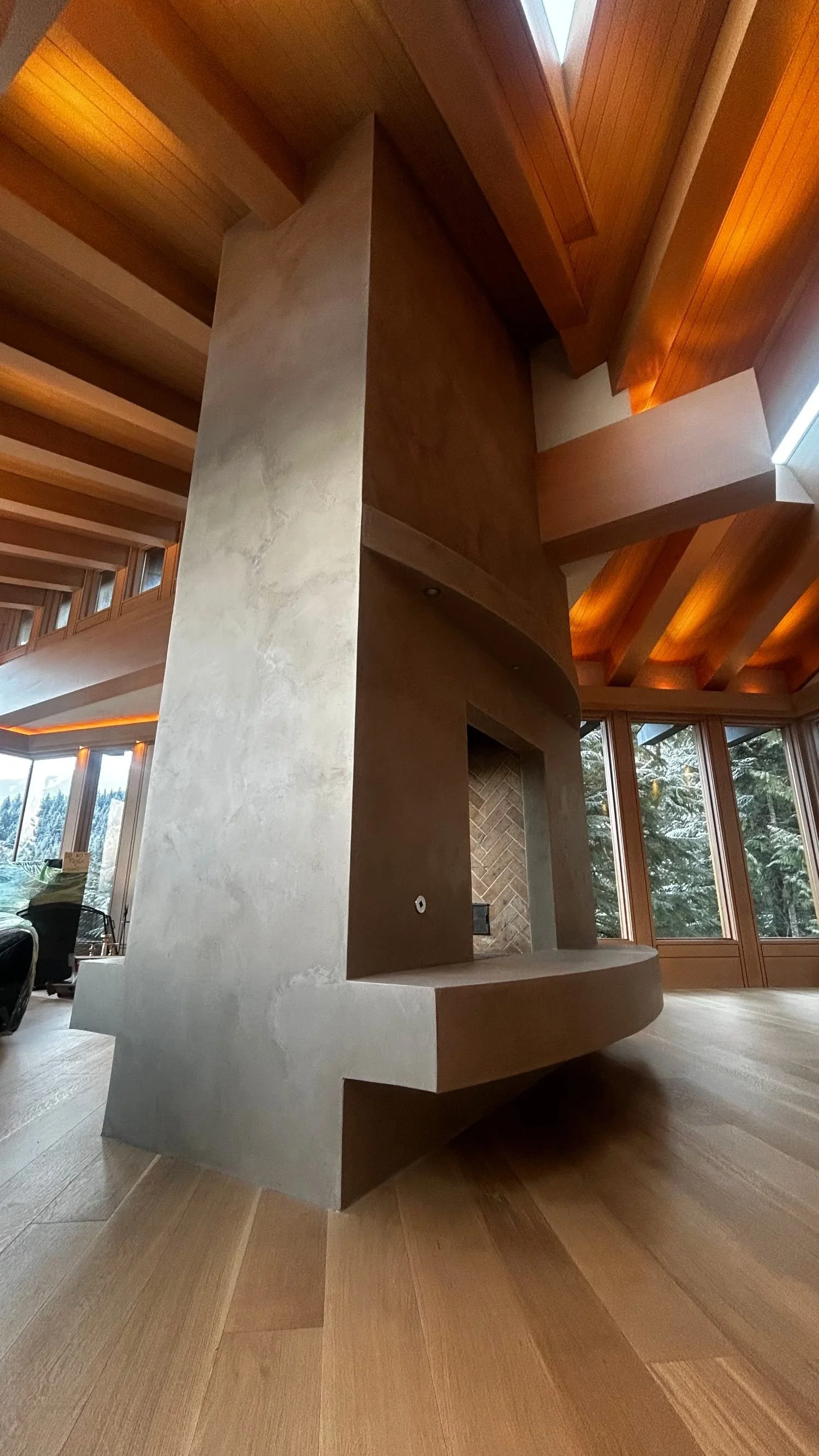 Tadelakt Plaster | Fireplace | Home | Whistler Private Home