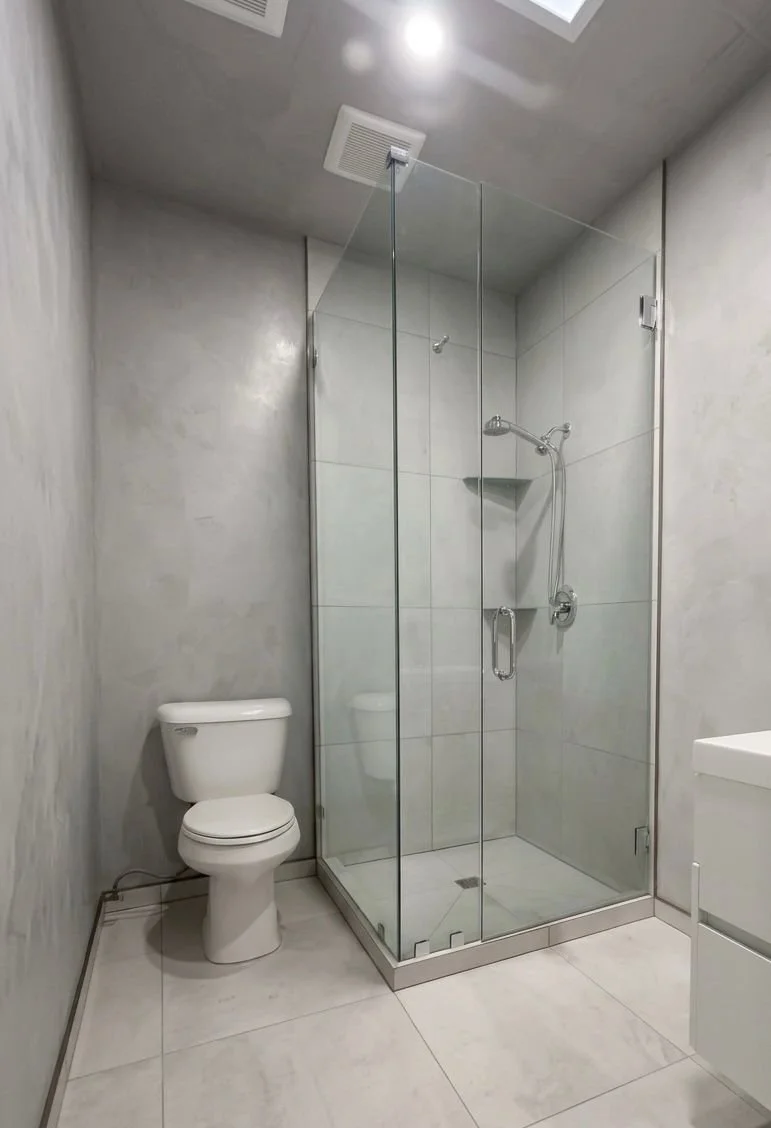 Lime Plaster Bathroom | Bathroom | Whistler