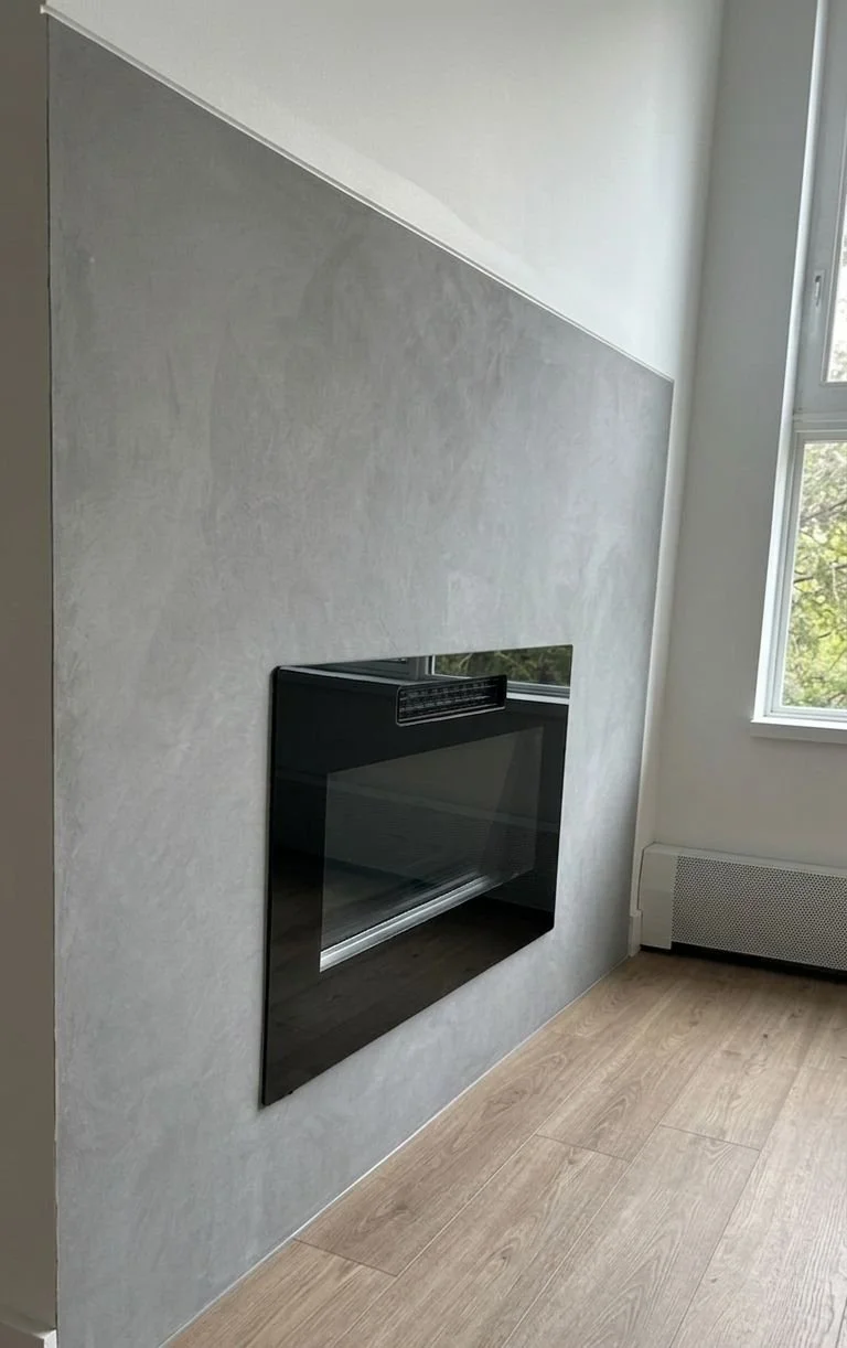 Microcement | Fireplace | Whistler