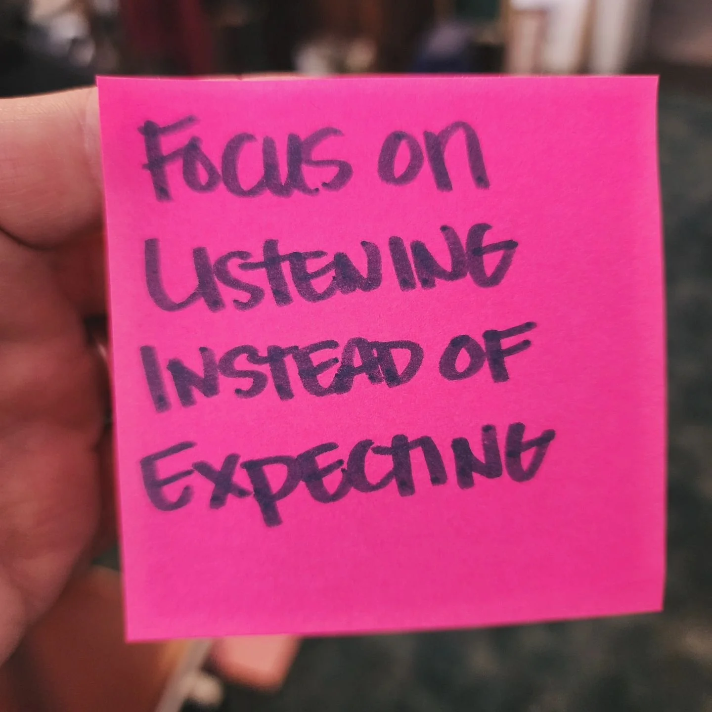 How often are we so focused on the outcome of something that we miss a profound part of the experiment?

How often are we so focused on our own answers and input that we aren't even present in conversation? 

And most importantly, how often are you a