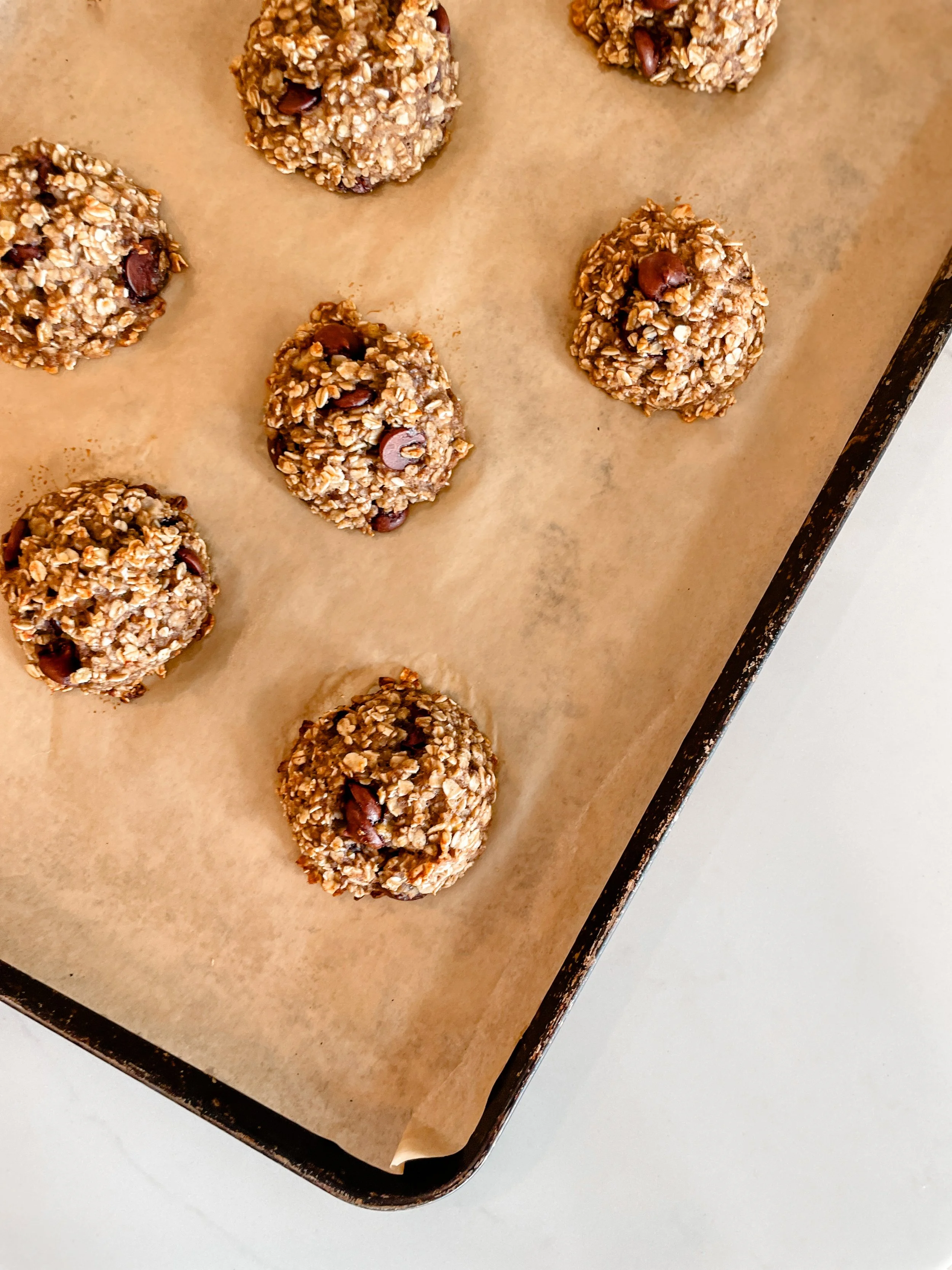 Banana Oat Chocolate Chip Cookies (GF &amp; DF)