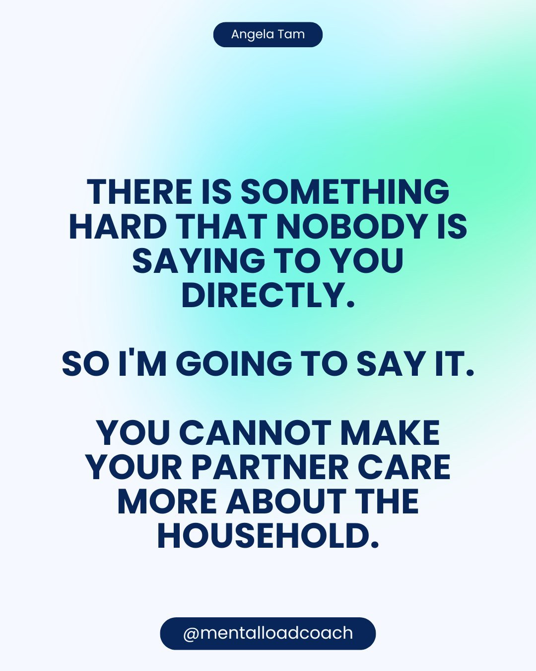 STOP TRYING TO WAKE YOUR PARTNER UP TO UNDERSTANDING THE MENTAL LOAD.

This doesn't mean you're giving up on the relationship. 

This means that you are focusing on what you actually have control over.

This means that you are not managing his behavi