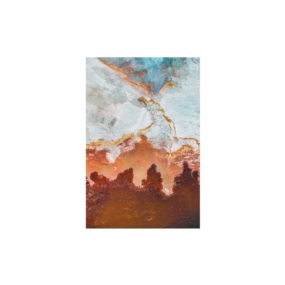 Uprising, Kati Thanda: ochre and blue salt patterns from the air