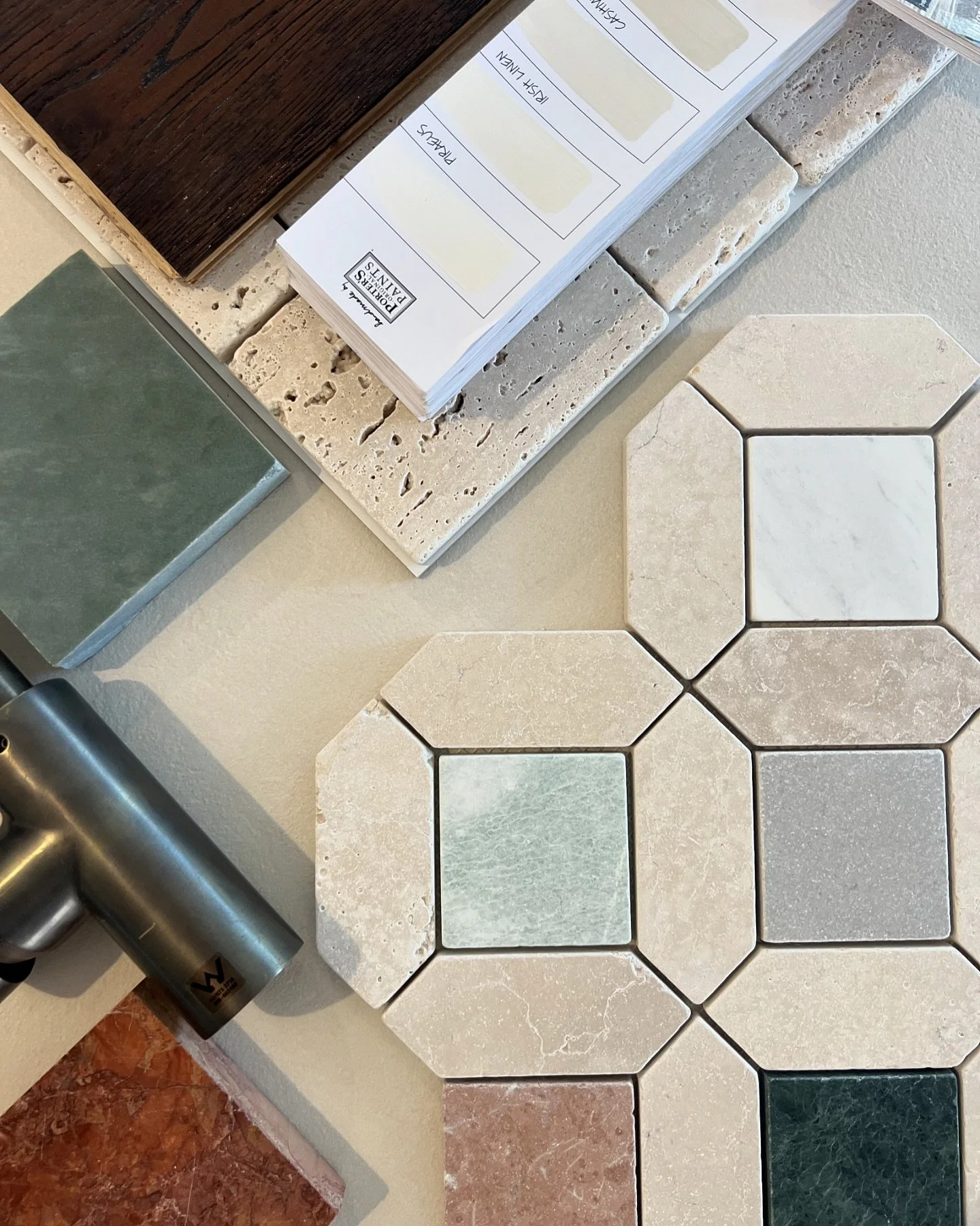 Selections. 
I have this process where I lay my selections out on my table or kitchen bench and for the next month or more adjust.  It&rsquo;s an obsessive process of staring, touching, adding,  subtracting and on the odd occasion spilling !!
But I p