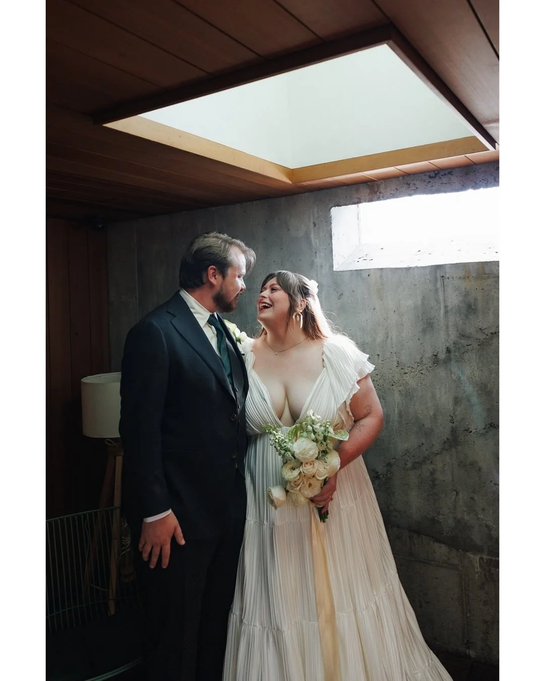 A window of sunshine on such a gloomy day, I've been sitting on these gorgeous photos of Jillian &amp; Dom from last weekend at Syndicated - 10/4/25✨

I love so many of these photos of these two, this one taken moments after signing their marriage li