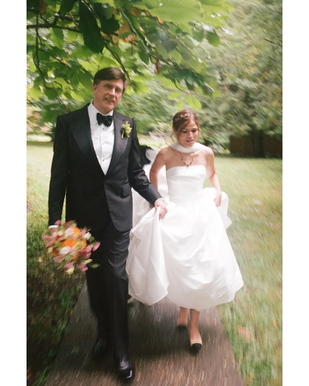 🎞️Dreamy film bits of Antonella &amp; Charles running through the rain for some moody photos together, followed by the sun coming out for their ceremony. It felt like the sun came out just as they were honoring loved ones that had passed. One of the