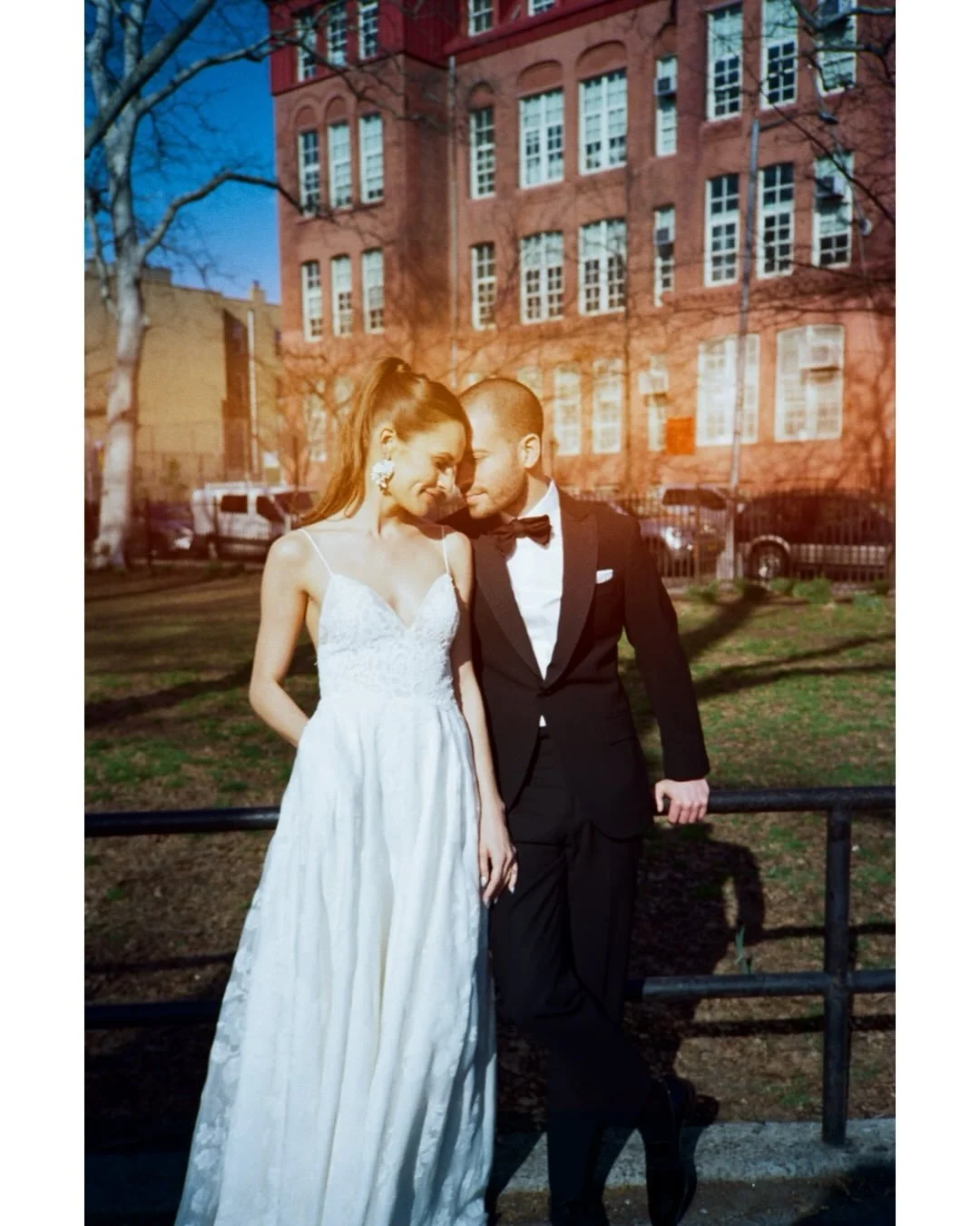 Allie &amp; Evan, 4 years ago on a sunny spring day much like today - the first couple to ask me to bring in 35mm film. I was so nervous juggling both, and couldn't believe so many of my fellow photographers would switch back and forth so seamlessly.
