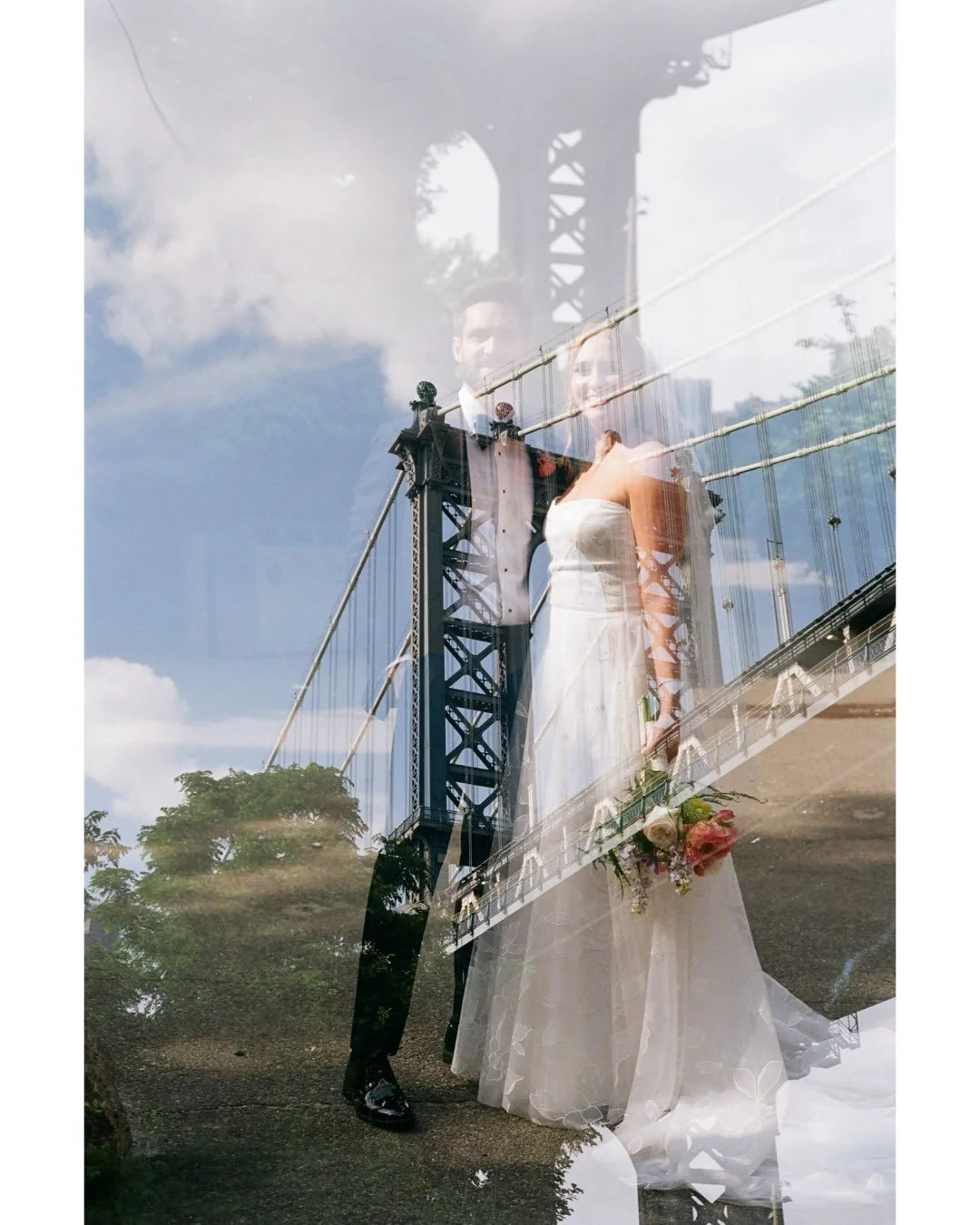 💕 Kaitlyn &amp; Jake &amp; an accidental double exposure on their gorgeous Celestine June wedding day. 16 years together and first look tears and big laughs the entire day - what a delight to be able to deliver this wedding today. Enjoy lovebirds🕊️