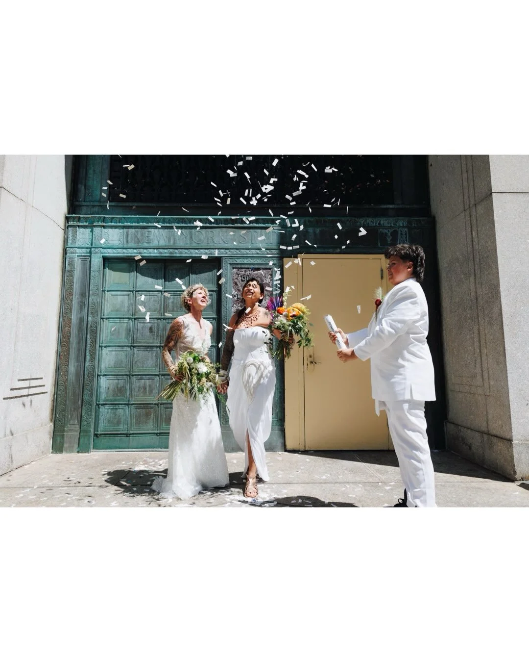 🎉 Happy One Year Rupa &amp; Treena. I kept hearing "I'm so lucky," throughout our time together, from both brides and their elation couldn't be more obvious. I hope you're having a beautiful celebration today💕
