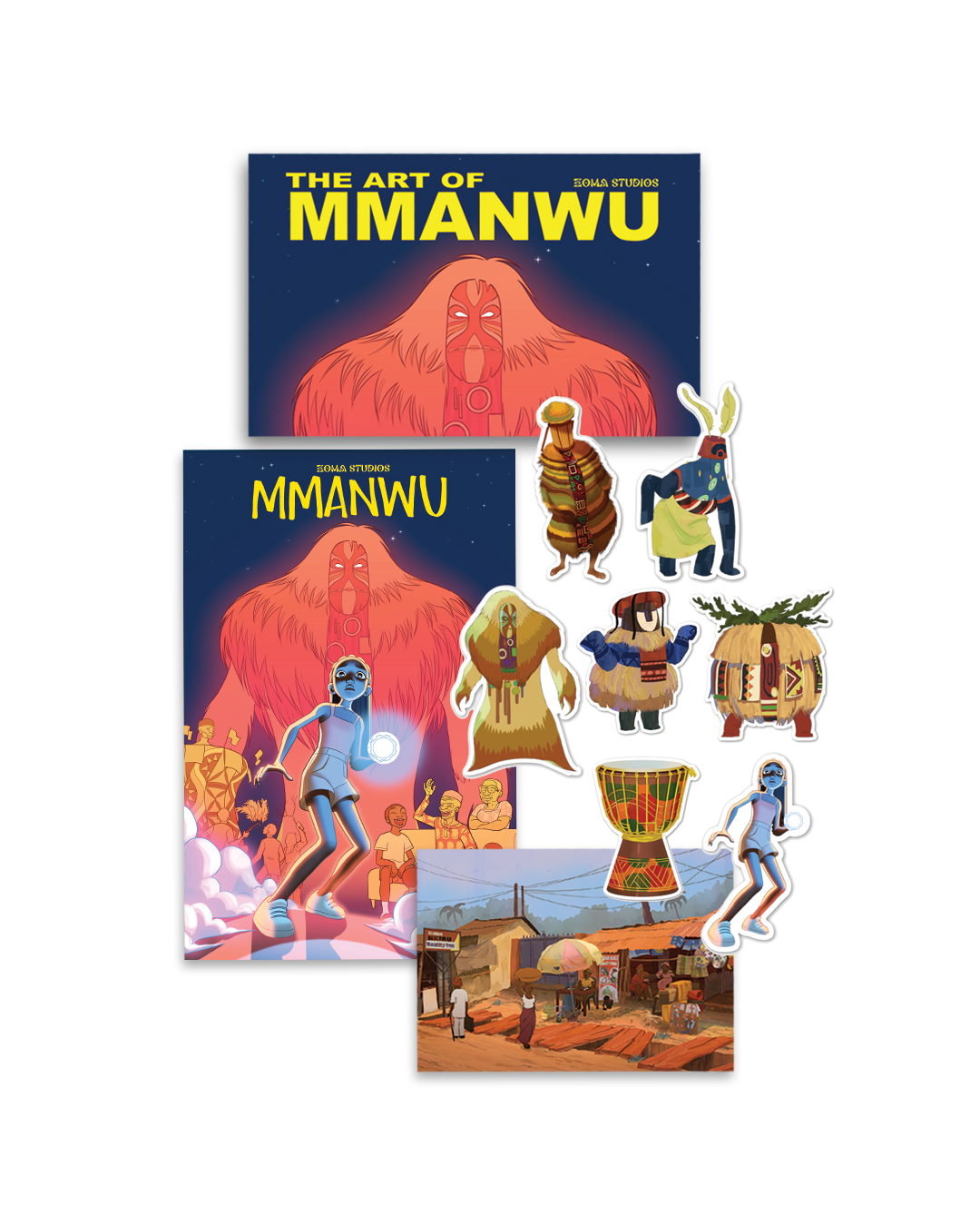 Kickstarter Bundle - Poster, postcard, art book, and stickers