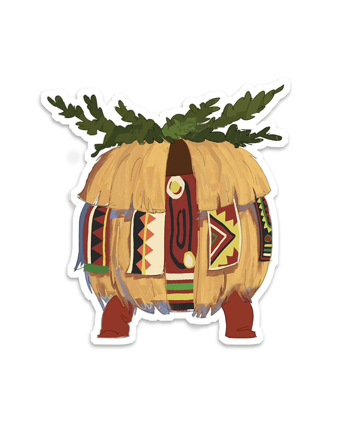 Round Masquerade Sticker (2")
