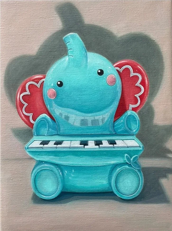 Plink, oil on linen, 9''x 12''