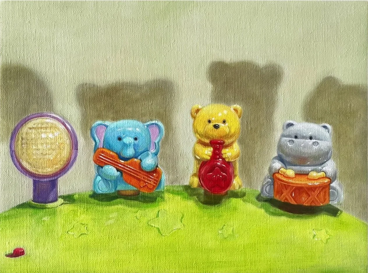 Ensemble, oil on linen, 9''x 12''