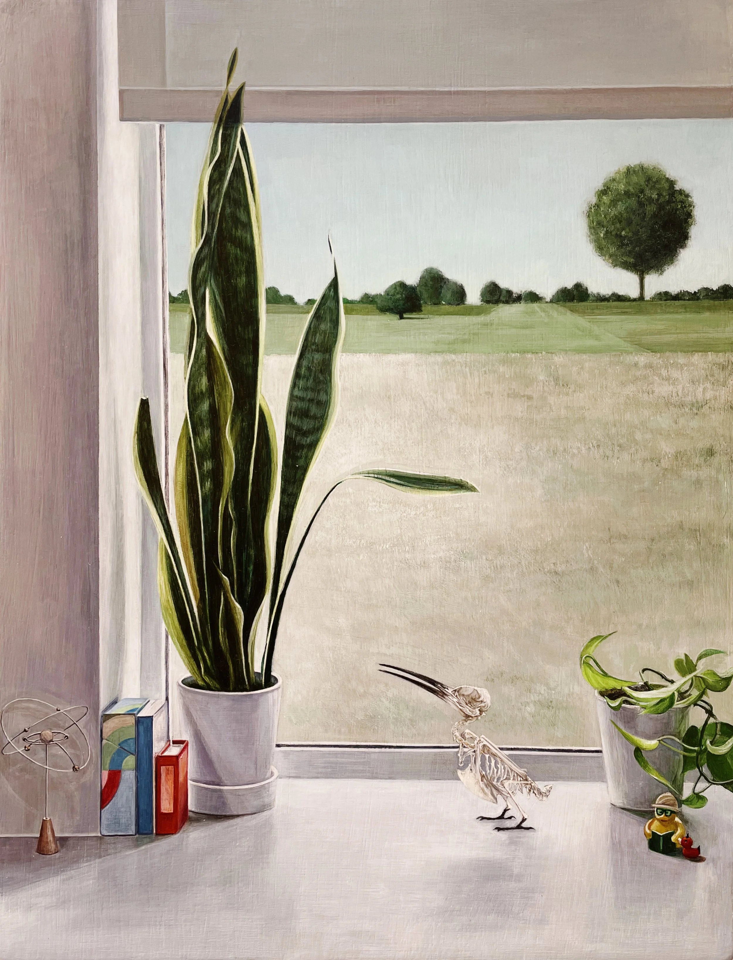 New England, acrylic on panel, 12''x 16''