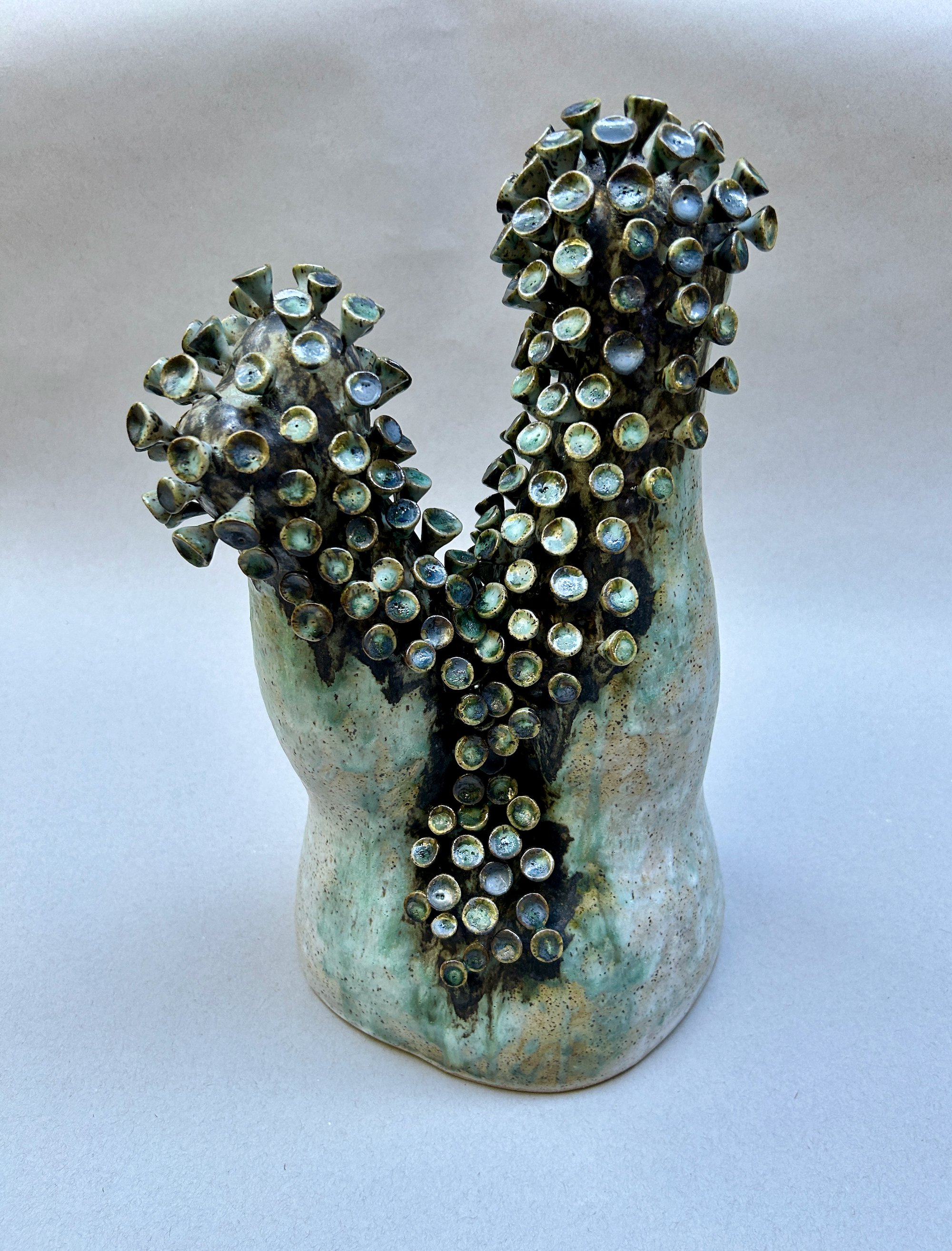 Branching, ceramic, 18 x 10 x 9”, 2024