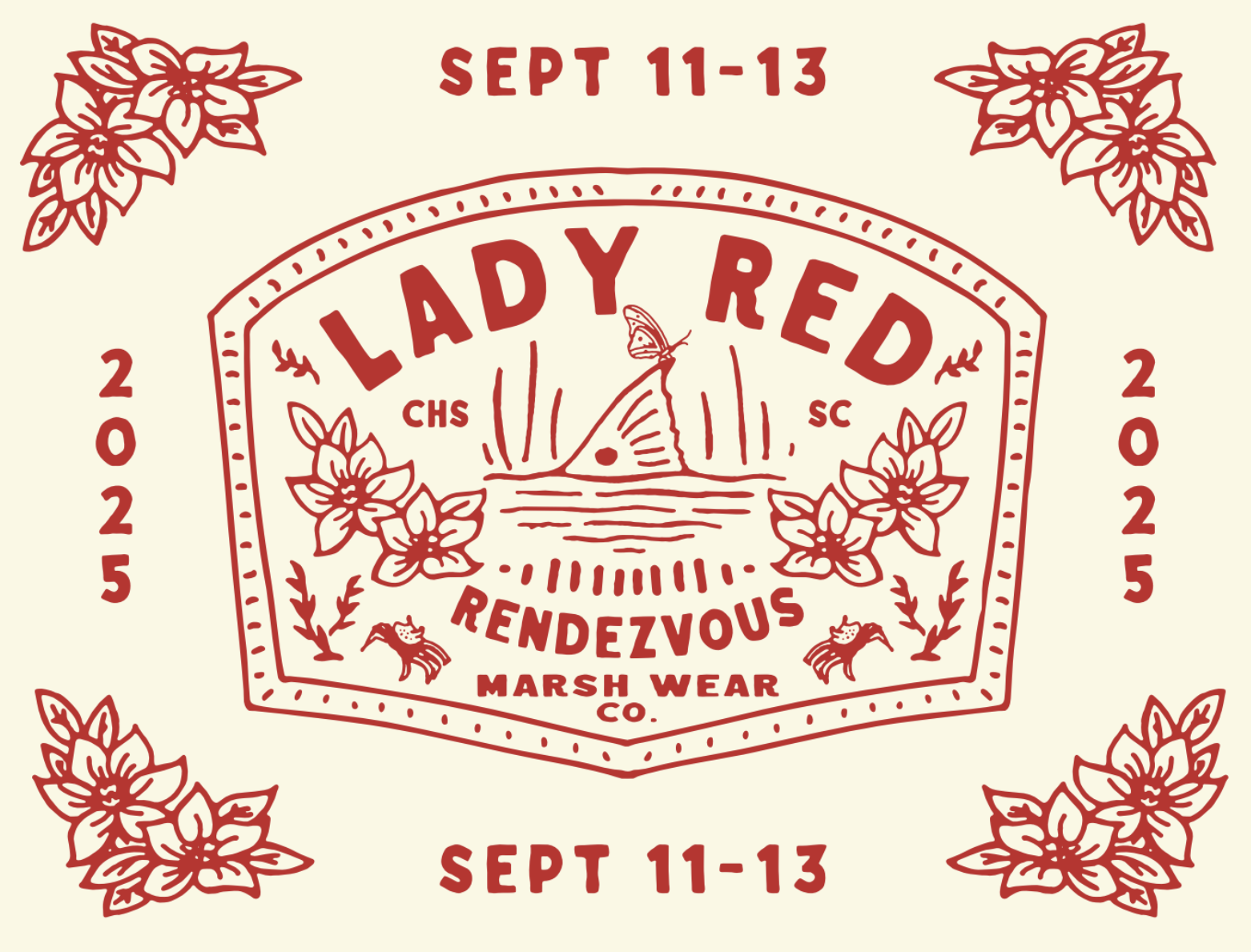 Marshwear Lady Red Rendezvous Tournament Party
