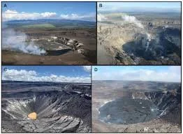Kīlauea volcanos changing summit