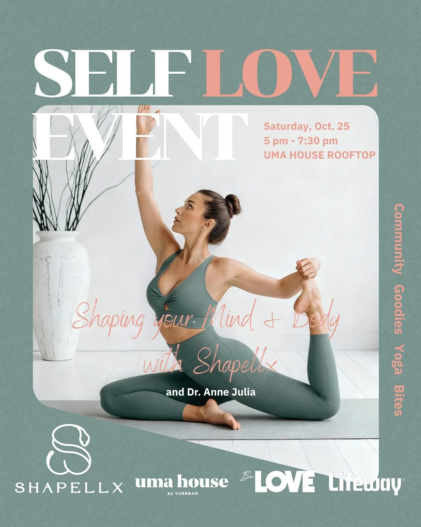 🌸 Rooftop Reset: A Self-Love Yoga Experience 
Proudly sponsored by @shapellxofficial 💖
In honor of World Mental Health Day, we&rsquo;re gathering on the @umahousehotel Rooftop for sunset yoga, meditation + an evening of pure self-love ✨Tickets in B
