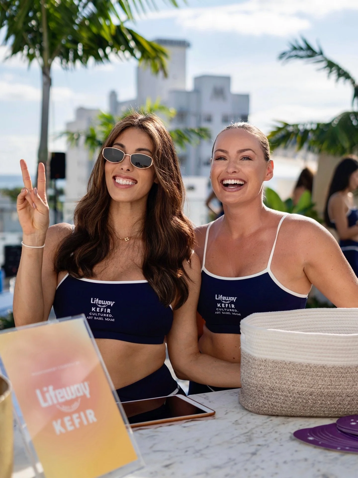 Our first Art Basel Miami brand activation with @lifewaykefir was all about getting CULTURED. 💙🌴 
Basel brings the art culture, Lifeway brings the active cultures, and we brought the movement culture turning our yoga flow into its own art piece on 