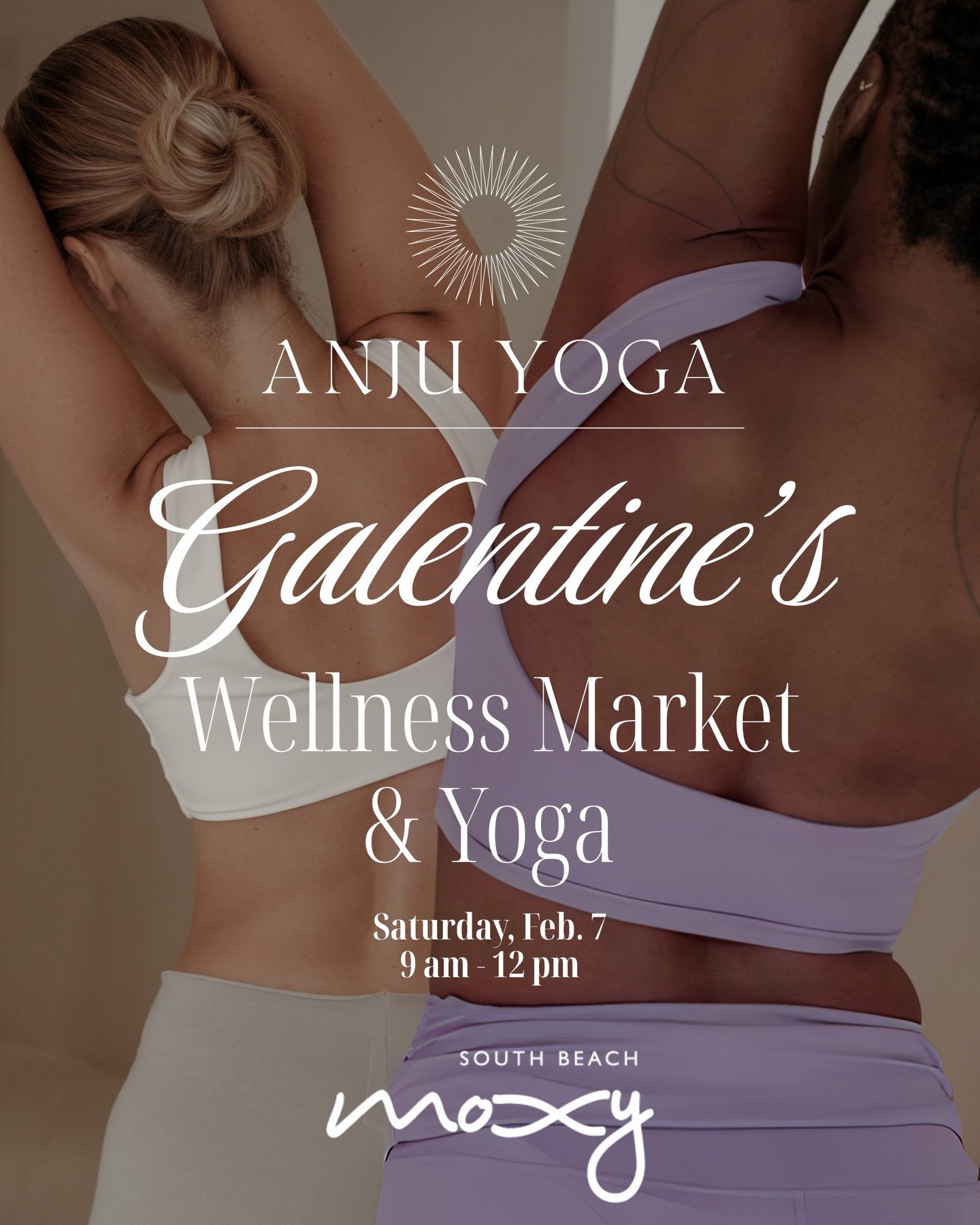 💗 Galentine&rsquo;s Yoga on the Rooftop 💗 Link in Bio
Because self-love is sweeter when shared.

Join us at the @moxysouthbeach rooftop for a morning of movement, reflection, and connection&mdash;designed to celebrate you and your favorite gals. Th