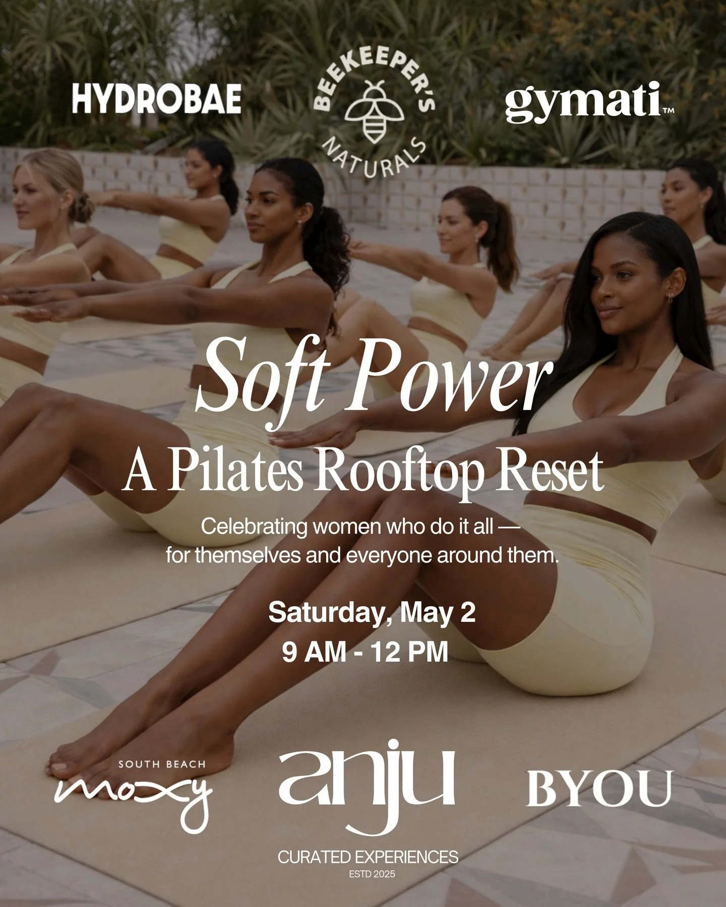 SOFT POWER 🤍 only 25 spots.

This is your sign to slow down&hellip;
but make it elevated.

A rooftop Pilates reset designed for the women who do it all &mdash; and deserve a moment that feels as good as it looks.

Think:
matching sets, sun on your s
