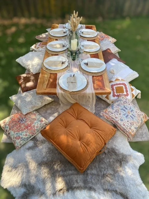 Boho Dining. 780Wx450Hx1800L.
