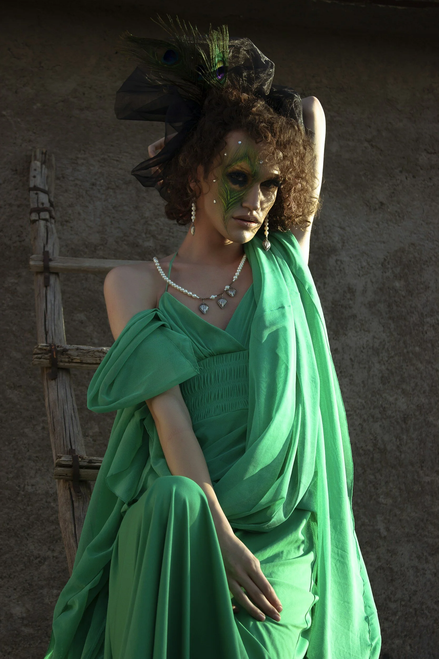 The Naranja heel. Orange vegan leather shoe with tortoise shell heel.