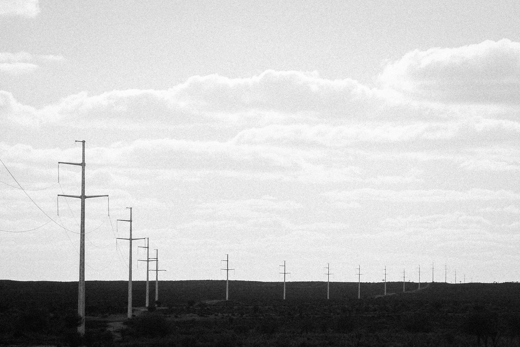 Powerlines across the Eyre Peninsula, SA