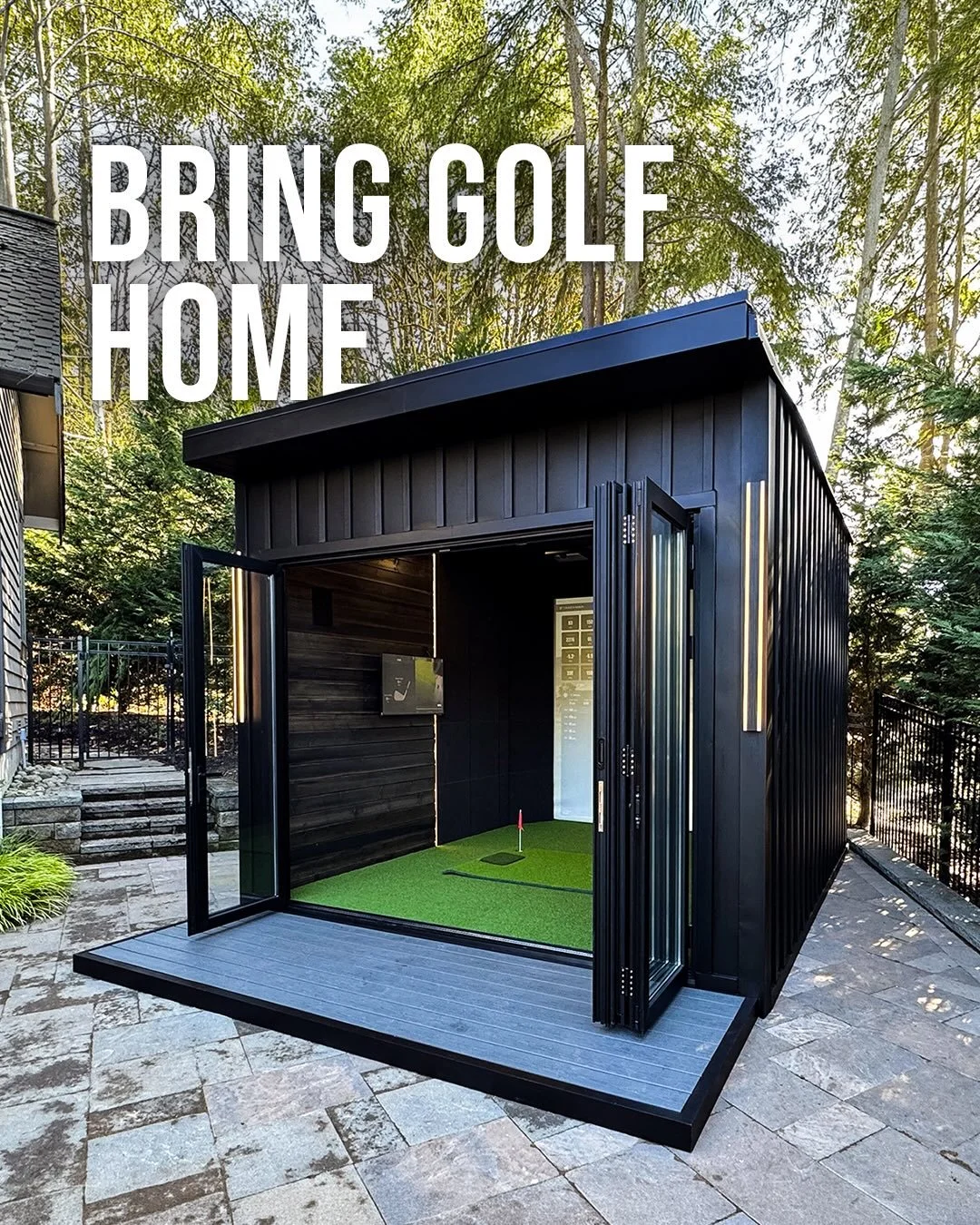 Your next tee time? Right now. ⛳️

The XLE Golfshed completely redefines backyard luxury. It&rsquo;s designed and built in the USA with luxury in mind. 

Let&rsquo;s break it down:
&mdash; 12&rsquo; x 19&rsquo; exterior footprint
&mdash; 11&rsquo; x 