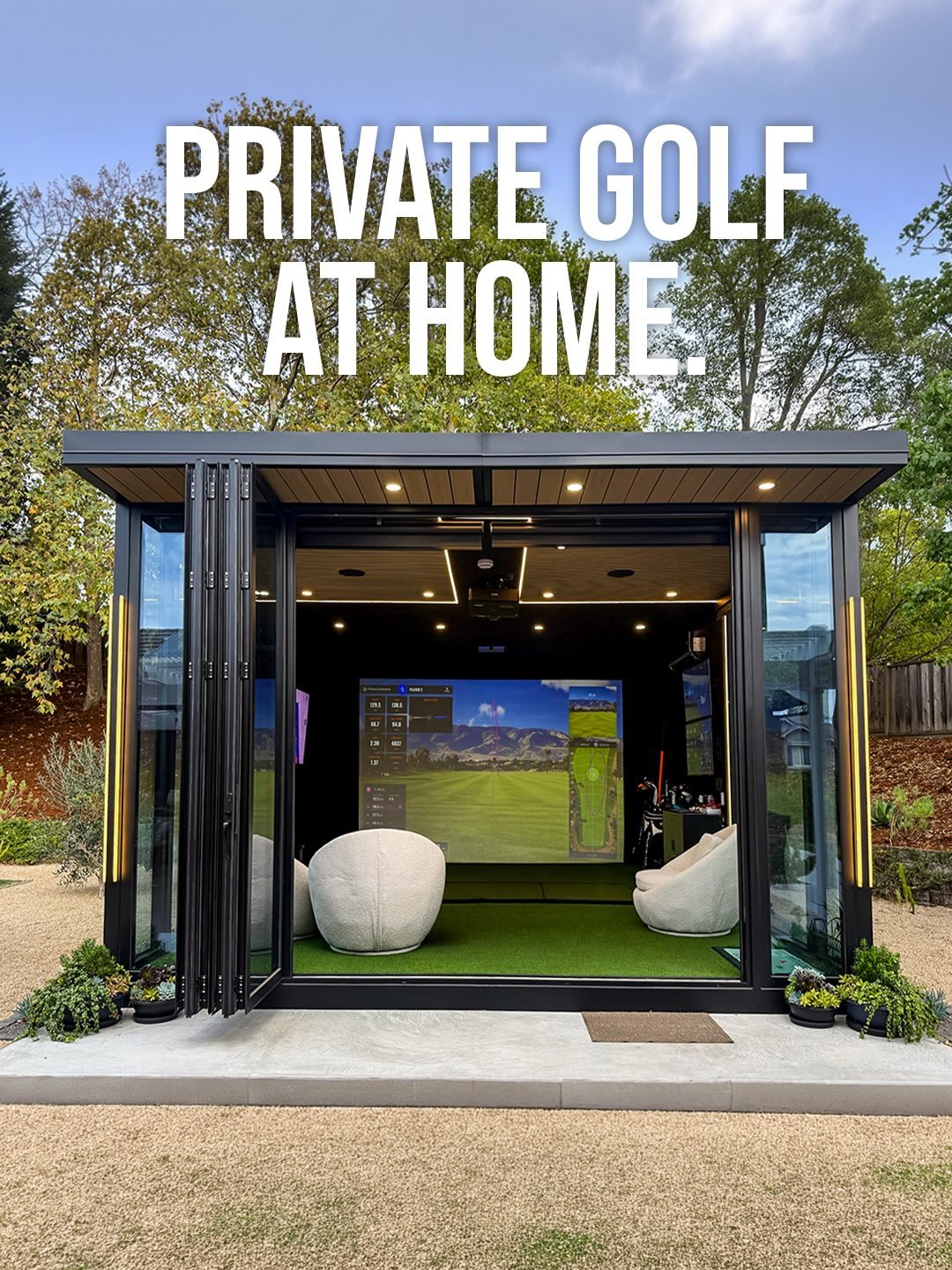 This is what backyard golf should look like🏌️&zwj;♂️

The Platinum+ Golfshed is the golf upgrade you&rsquo;ve been looking for. No crowded ranges or bad weather to speak of. Just 400 sq. ft. of permanent, climate-controlled luxury. 

Say hello to 24